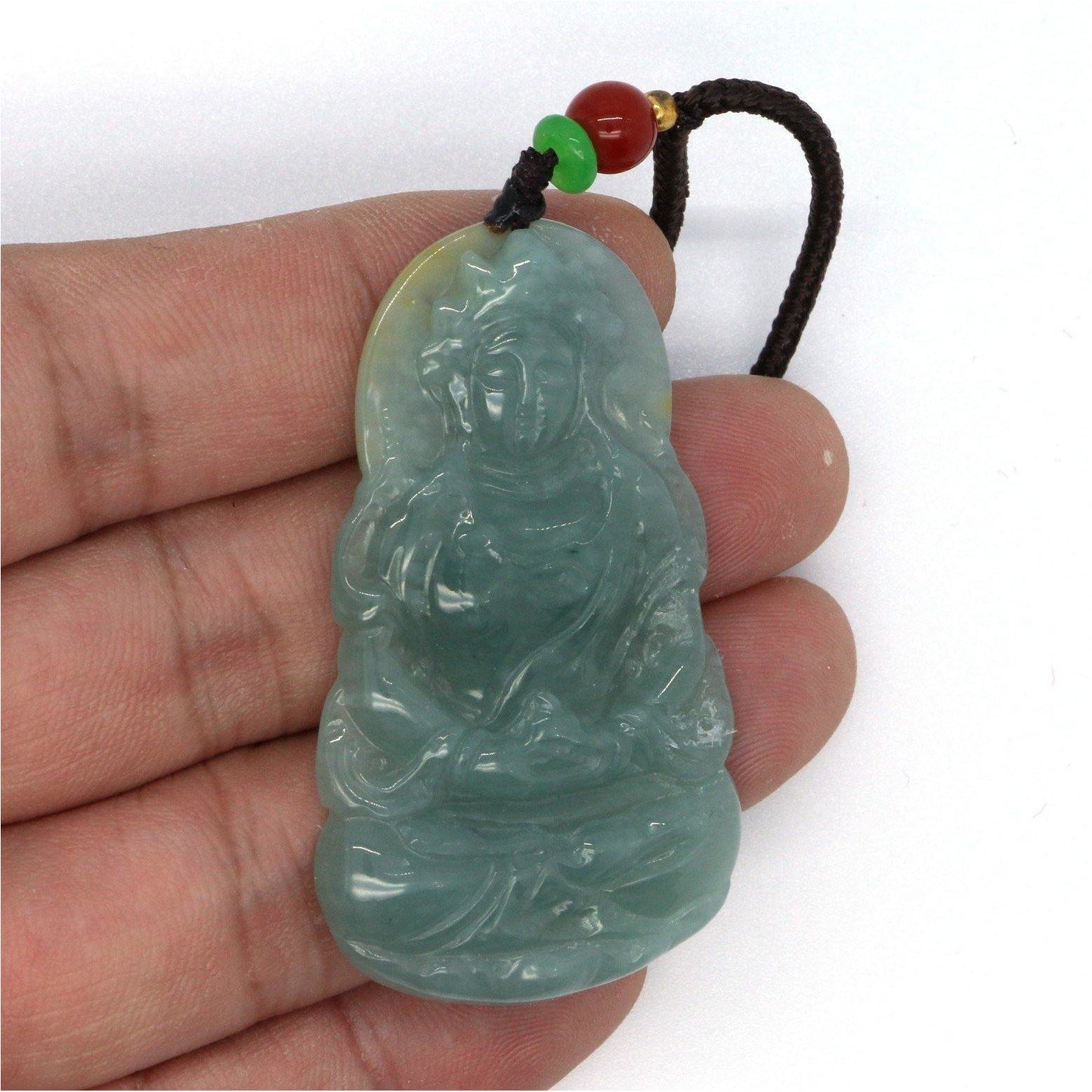 A Grade Jadeite Jade Pendants Guanyin Series 天然緬甸玉A貨翡翠觀音吊墜系列 GY0026 - Jade-collector.com