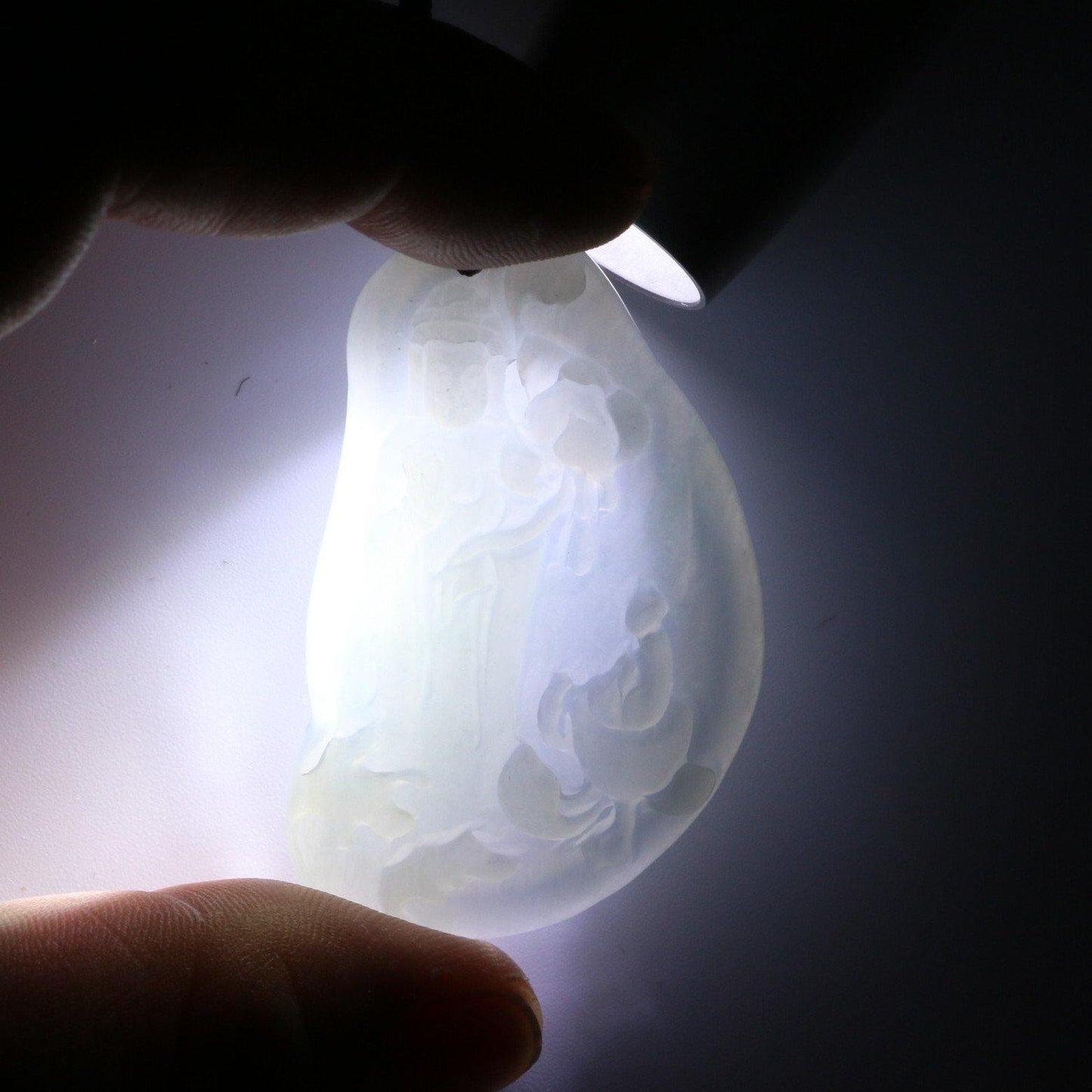 A Grade Jadeite Jade Pendants Guanyin Series 天然緬甸玉A貨翡翠觀音吊墜系列 GY0027 - Jade-collector.com