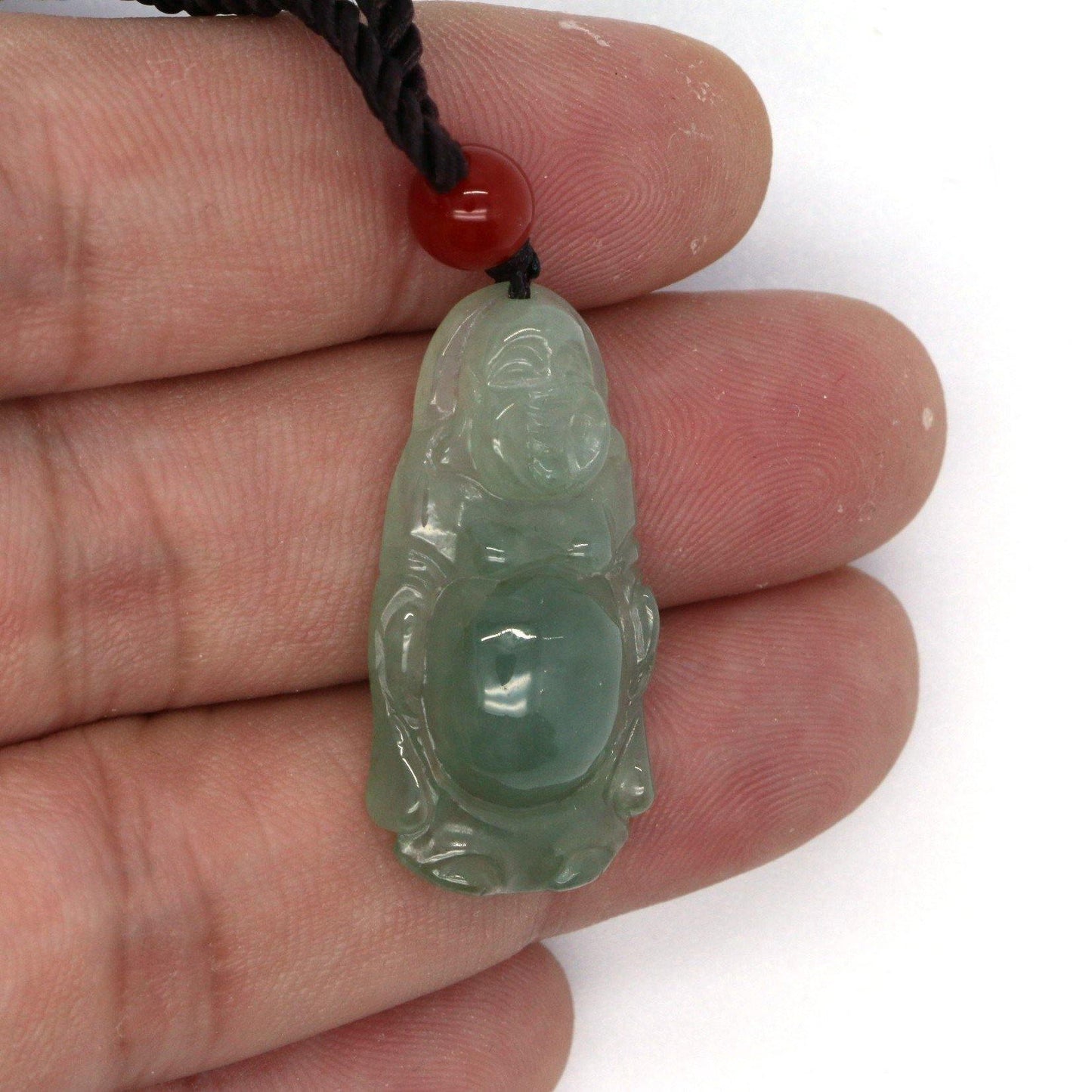 A Grade Jadeite Jade Pendants Budai Series 天然緬甸玉A貨翡翠佛公吊墜系列 BD0018 - Jade-collector.com