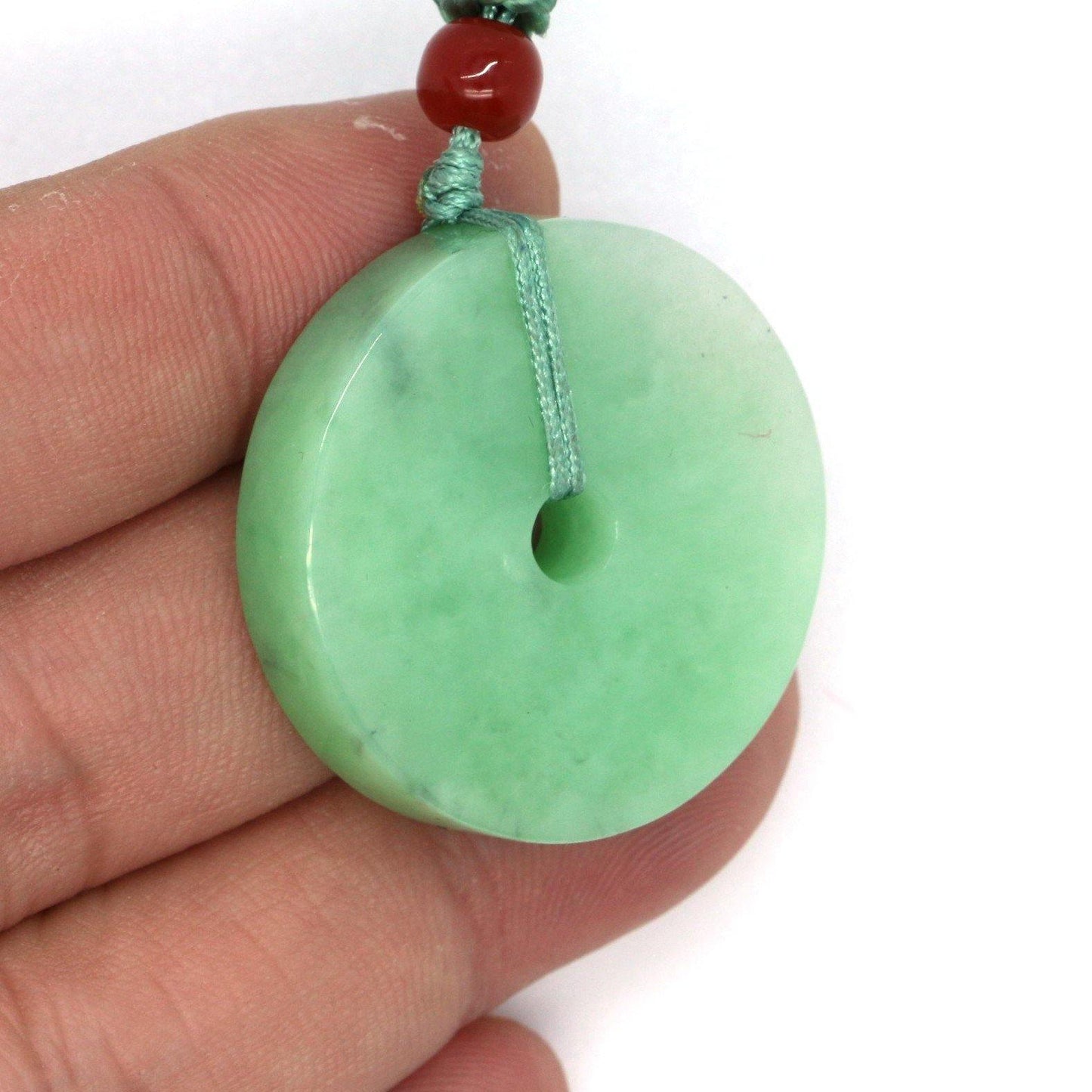 A Grade Jadeite Jade Pendants Disc Series 天然緬甸玉A貨翡翠平安扣吊墜系列 DS0018 - Jade-collector.com