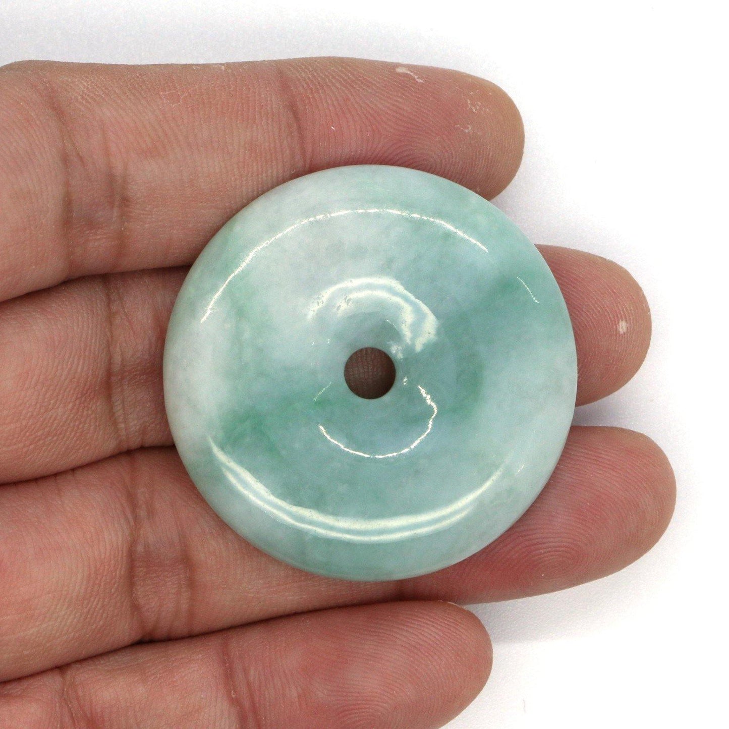 A Grade Jadeite Jade Pendants Disc Series 天然緬甸玉A貨翡翠平安扣吊墜系列 DS0019 - Jade-collector.com