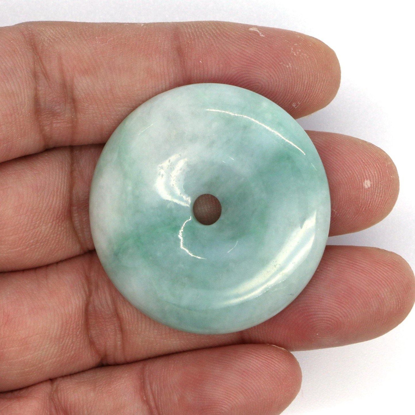 A Grade Jadeite Jade Pendants Disc Series 天然緬甸玉A貨翡翠平安扣吊墜系列 DS0019 - Jade-collector.com