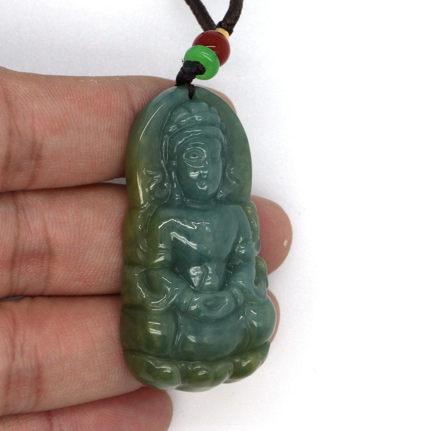 Type A Jadeite Jade Guanyin Pendants Series - Jade-collector.com