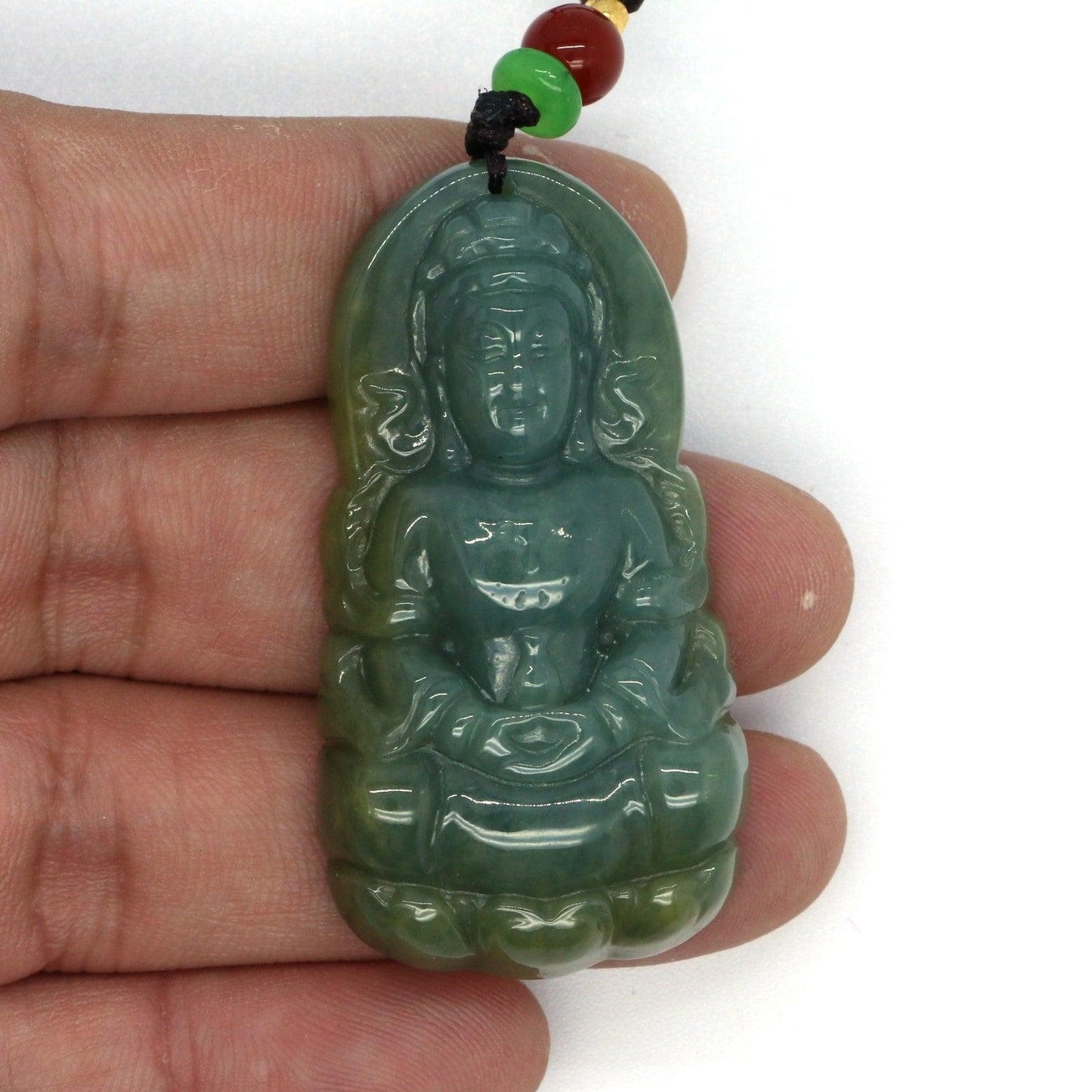 Type A Jadeite Jade Guanyin Pendants Series - Jade-collector.com