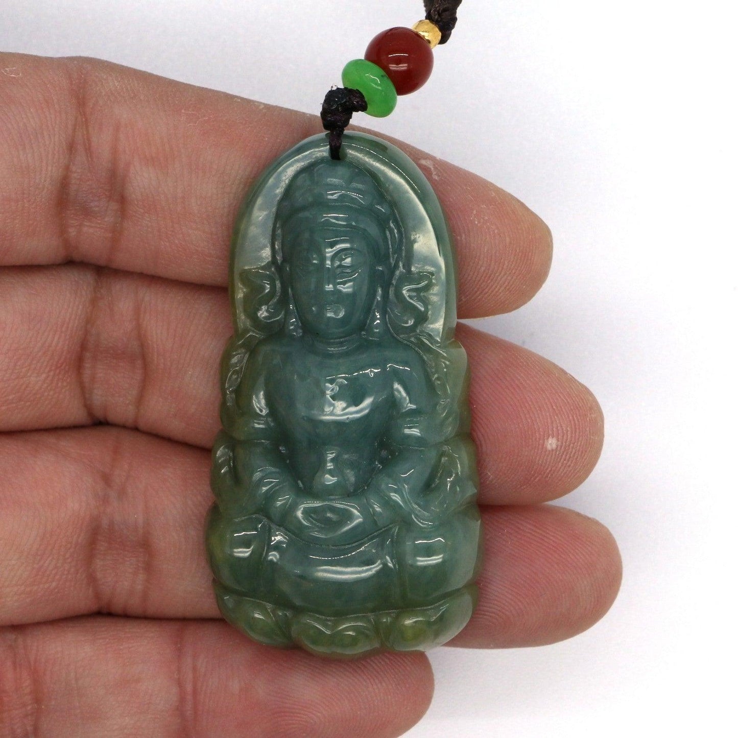 Type A Jadeite Jade Guanyin Pendants Series - Jade-collector.com