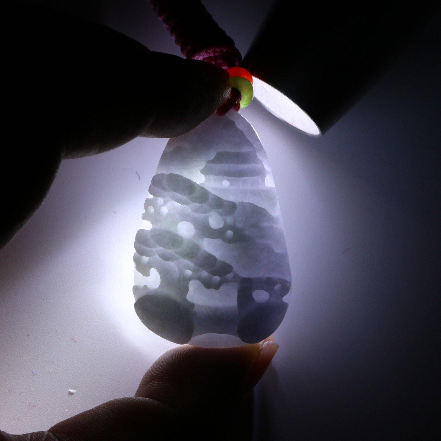 A Grade Jadeite Jade Pendants Landscape Series 天然緬甸玉A貨翡翠山水牌吊墜系列 LS0023 - Jade-collector.com