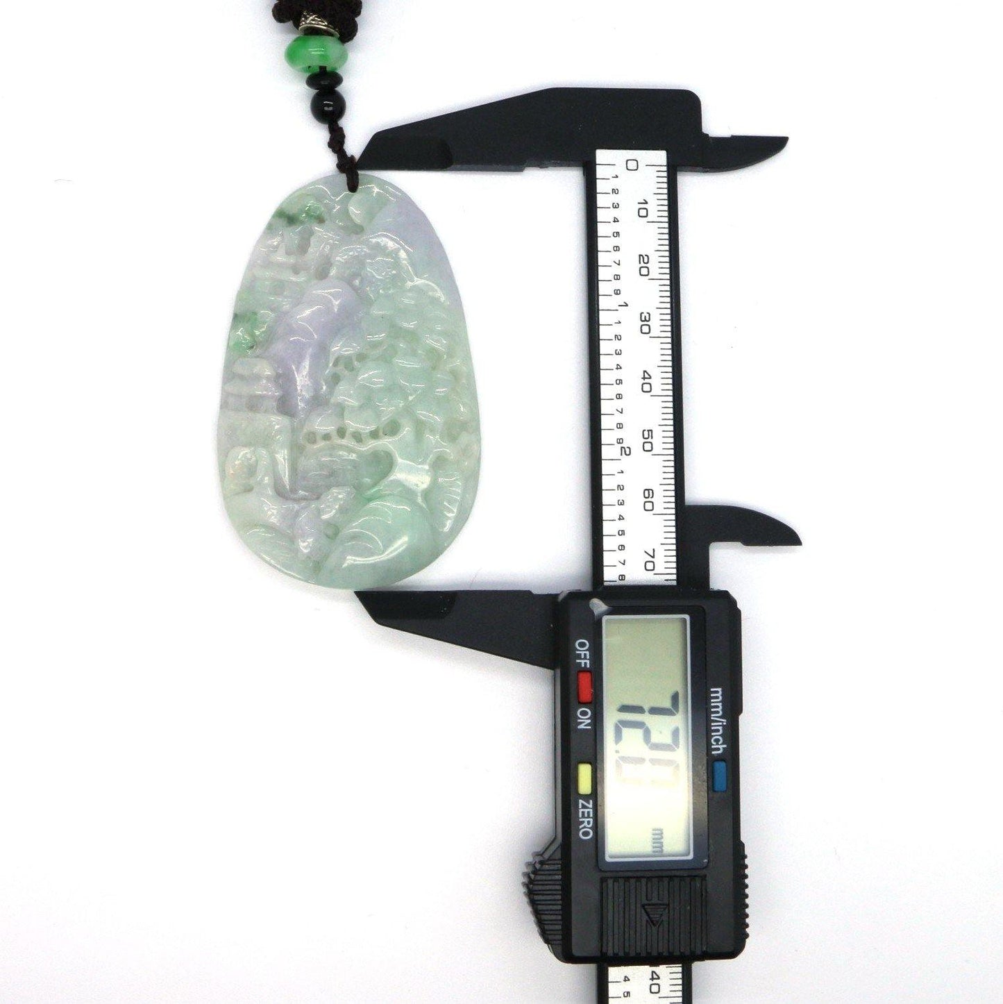 A Grade Jadeite Jade Pendants Landscape Series 天然緬甸玉A貨翡翠山水牌吊墜系列 LS0024 - Jade-collector.com