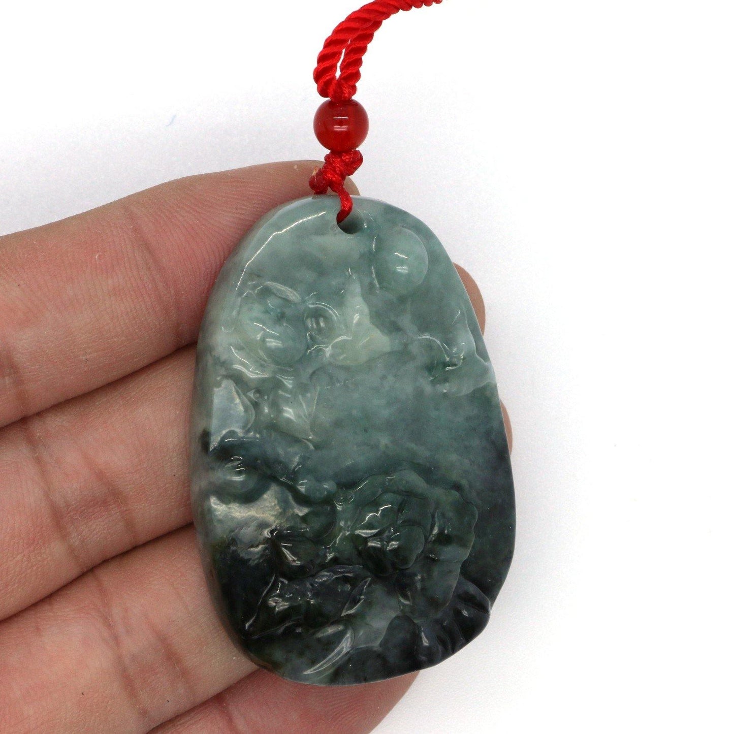 A Grade Jadeite Jade Pendants Landscape Series 天然緬甸玉A貨翡翠山水牌吊墜系列 LS0018 - Jade-collector.com