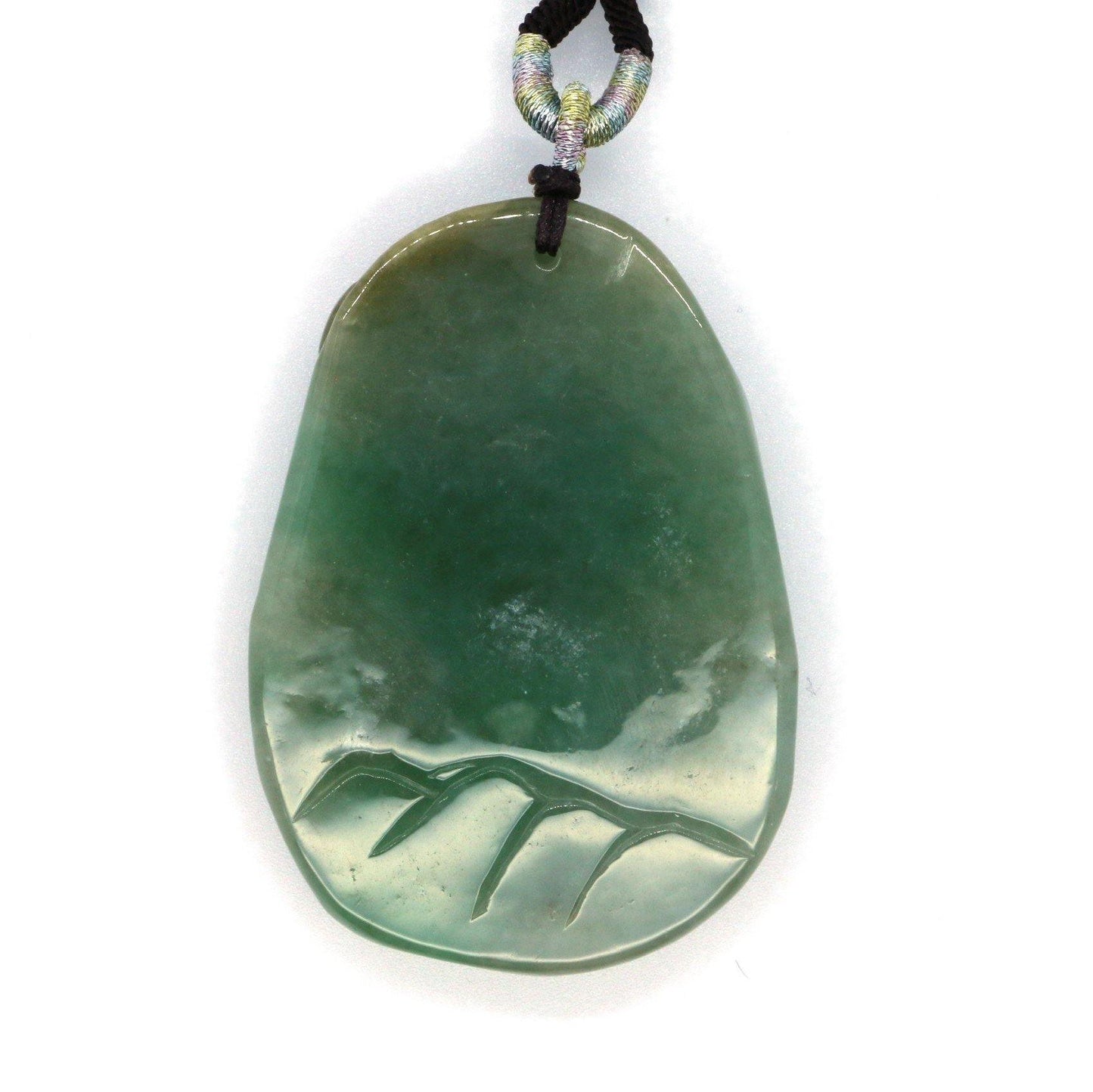 A Grade Jadeite Jade Pendants Landscape Series 天然緬甸玉A貨翡翠山水牌吊墜系列 LS0031 - Jade-collector.com