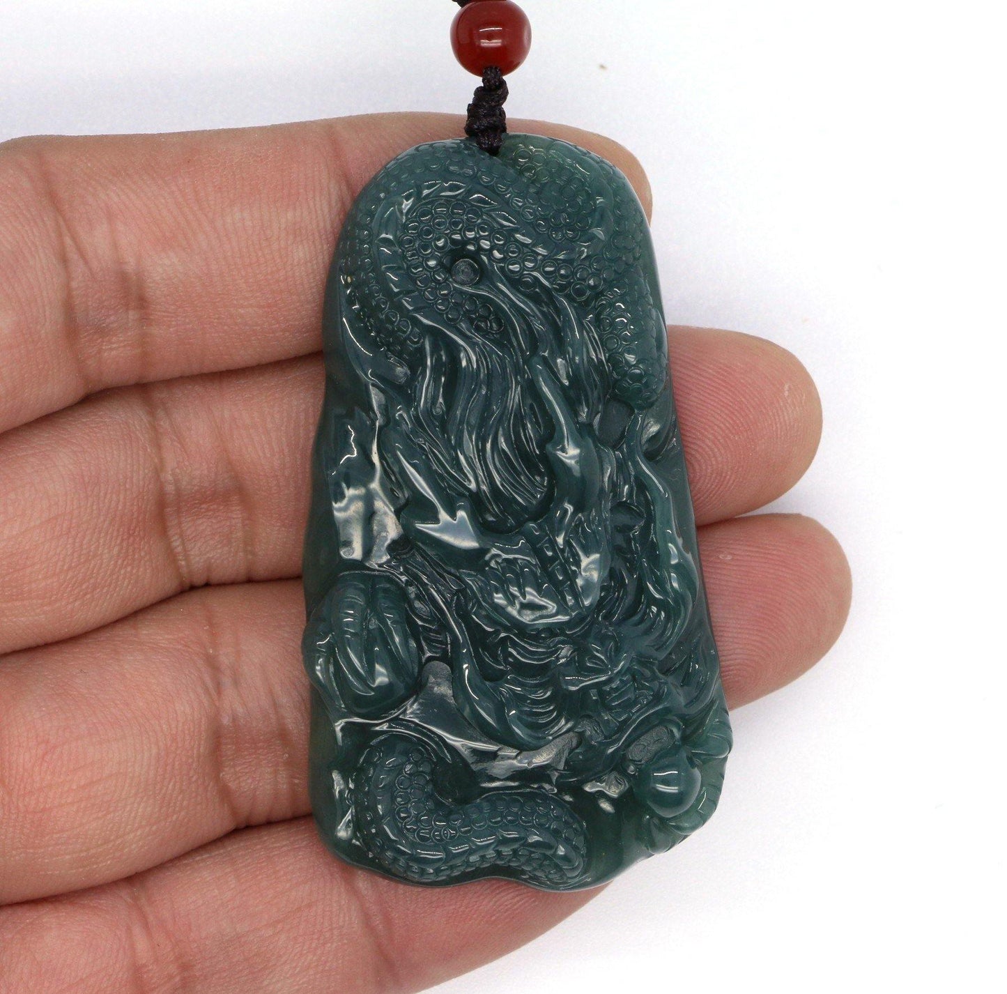 A Grade Jadeite Jade Pendants Dragon Series 天然緬甸玉A貨龍牌吊墜系列 - Jade-collector.com