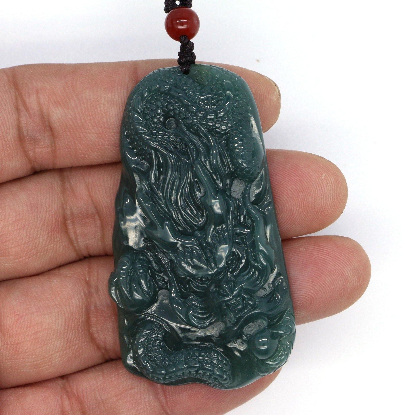 A Grade Jadeite Jade Pendants Dragon Series 天然緬甸玉A貨龍牌吊墜系列 - Jade-collector.com