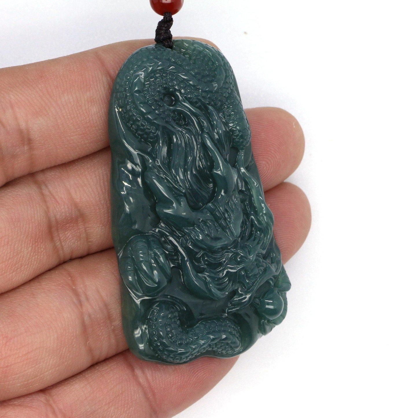 A Grade Jadeite Jade Pendants Dragon Series 天然緬甸玉A貨龍牌吊墜系列 - Jade-collector.com