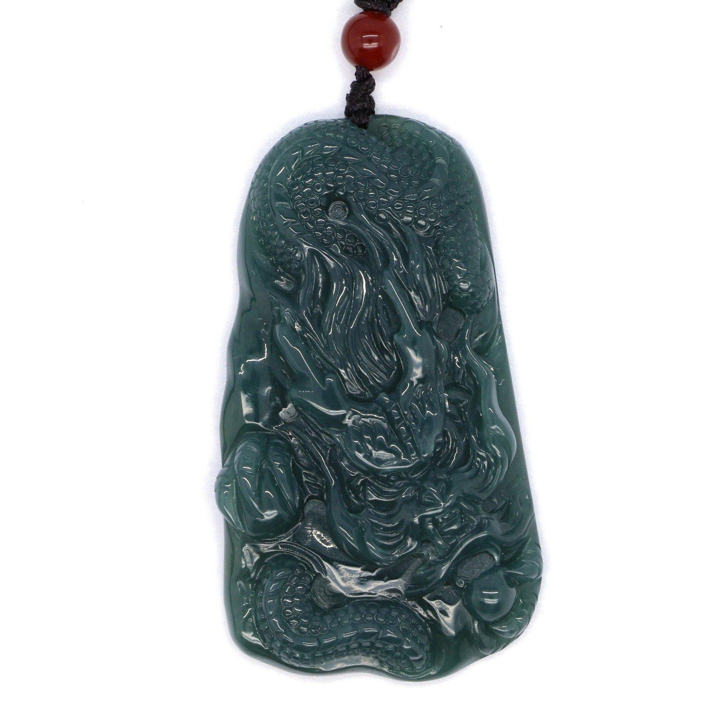 A Grade Jadeite Jade Pendants Dragon Series 天然緬甸玉A貨龍牌吊墜系列 - Jade-collector.com