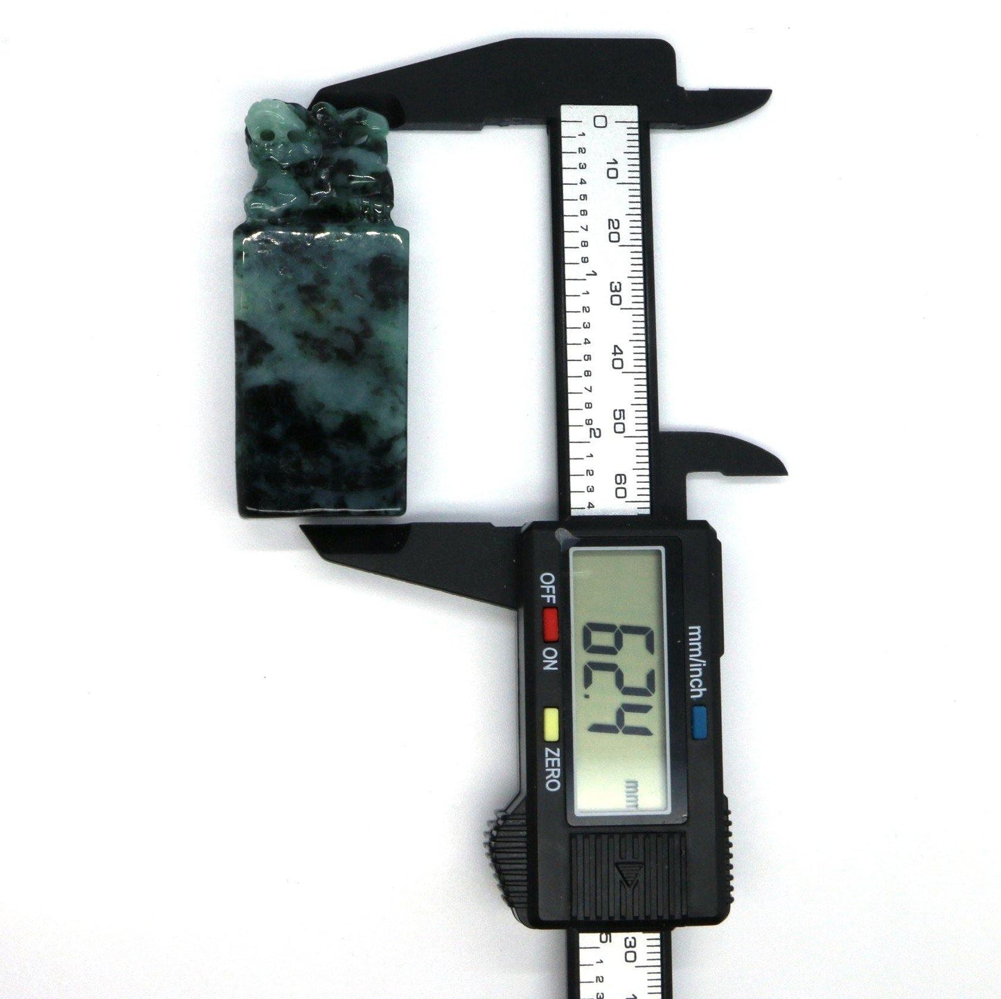 A Grade Jadeite Jade Pixiu Seal 天然緬甸玉A貨貔貅印章系列 - Jade-collector.com