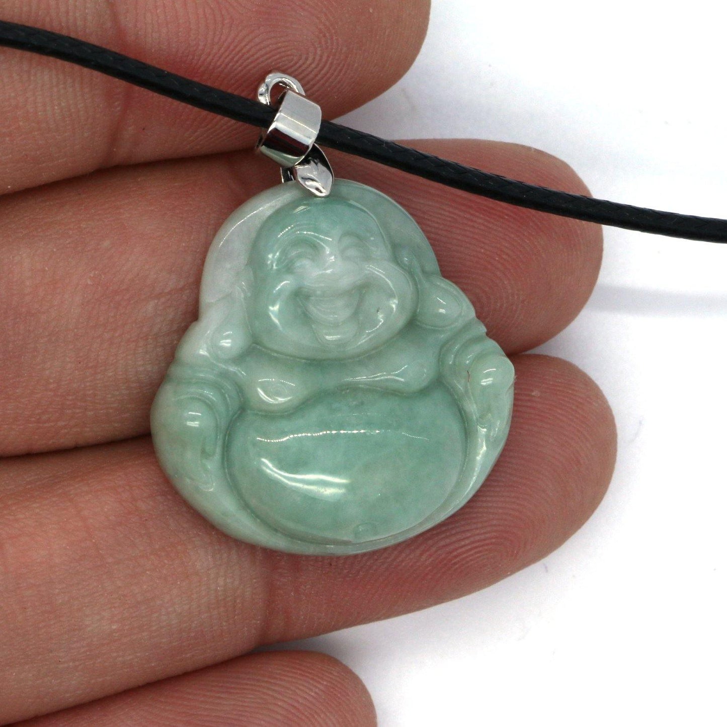 A Grade Jadeite Jade Pendants Budai Series 天然緬甸玉A貨翡翠佛公吊墜系列 - Jade-collector.com