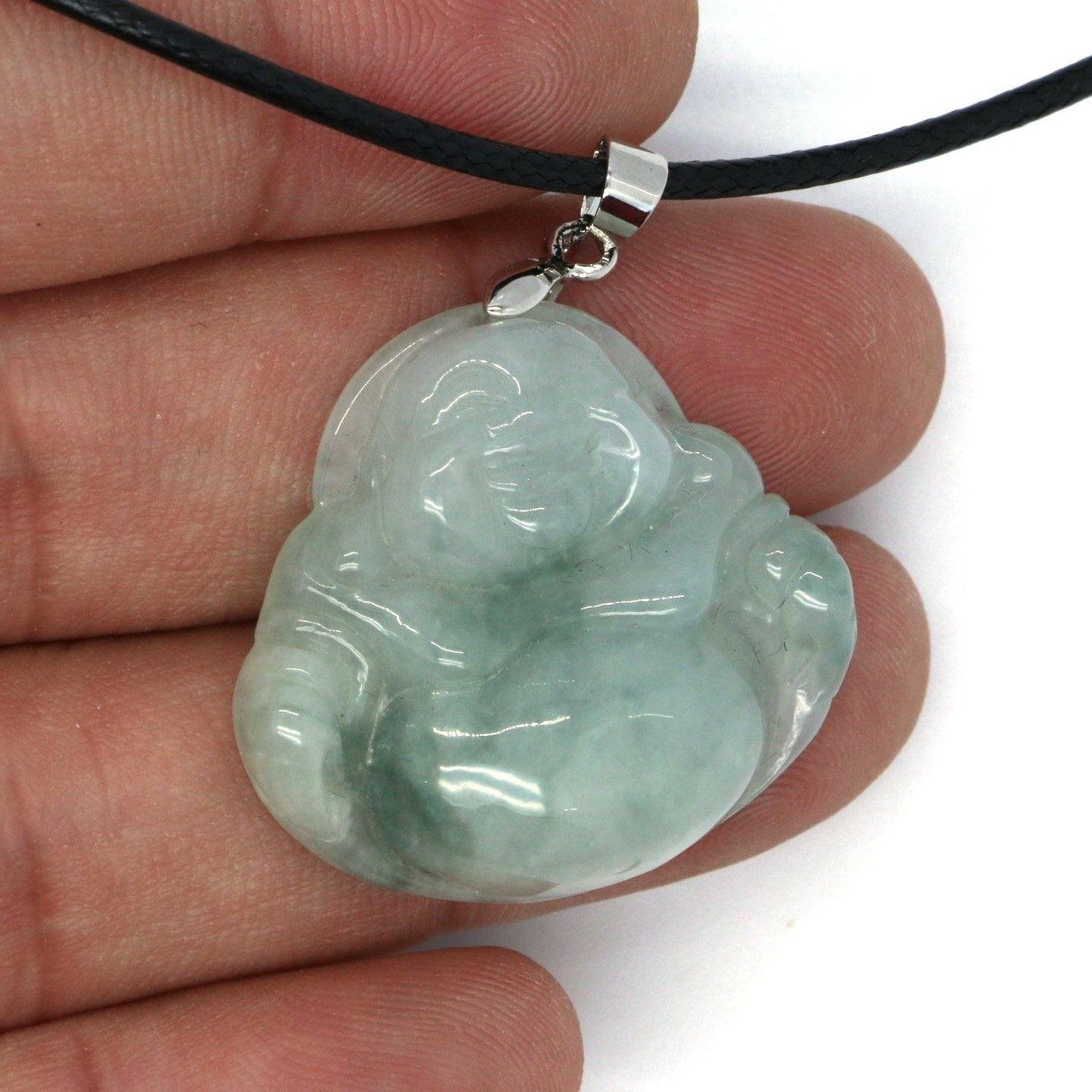 A Grade Jadeite Jade Pendants Budai Series 天然緬甸玉A貨翡翠佛公吊墜系列 - Jade-collector.com