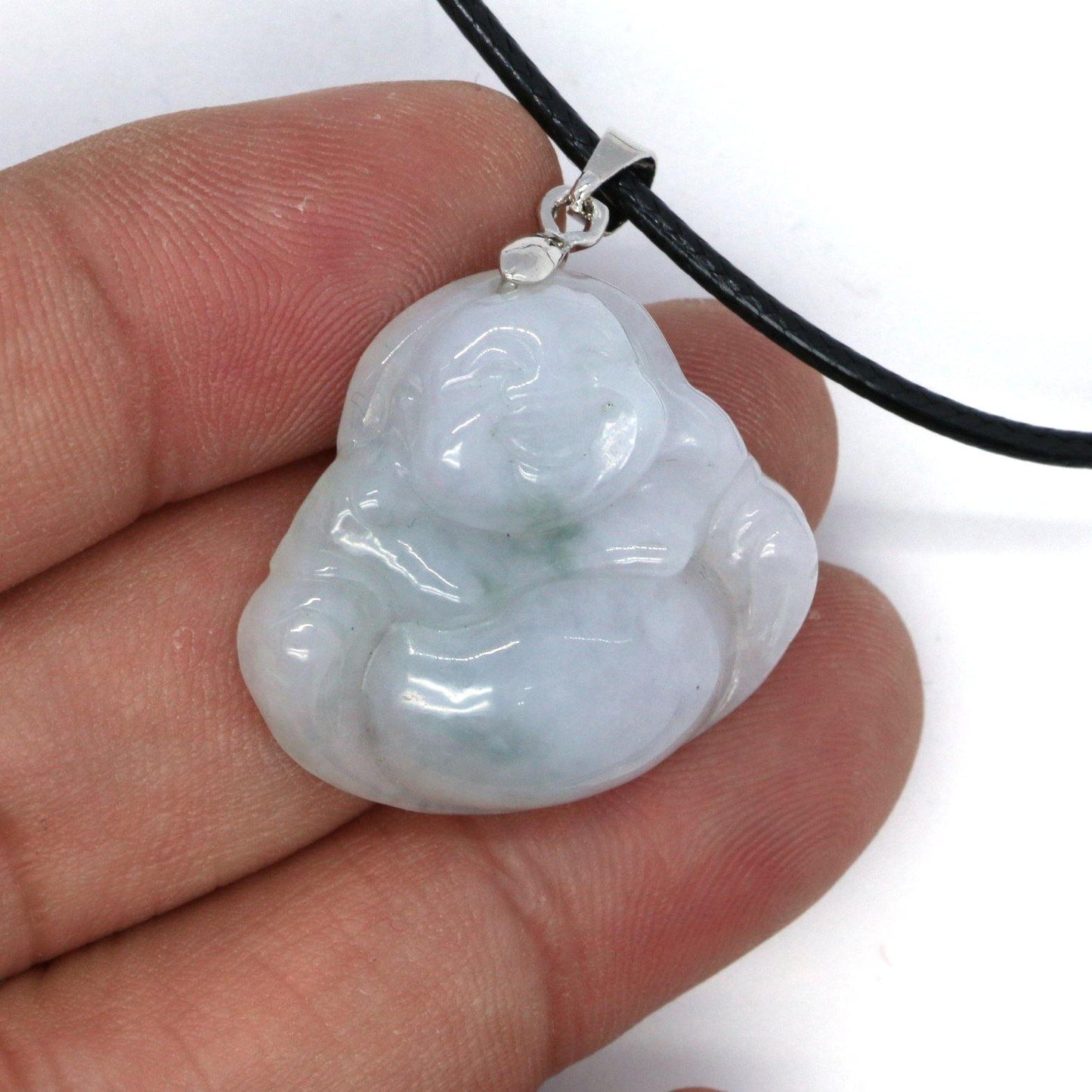 A Grade Jadeite Jade Pendants Budai Series 天然緬甸玉A貨翡翠佛公吊墜系列 - Jade-collector.com