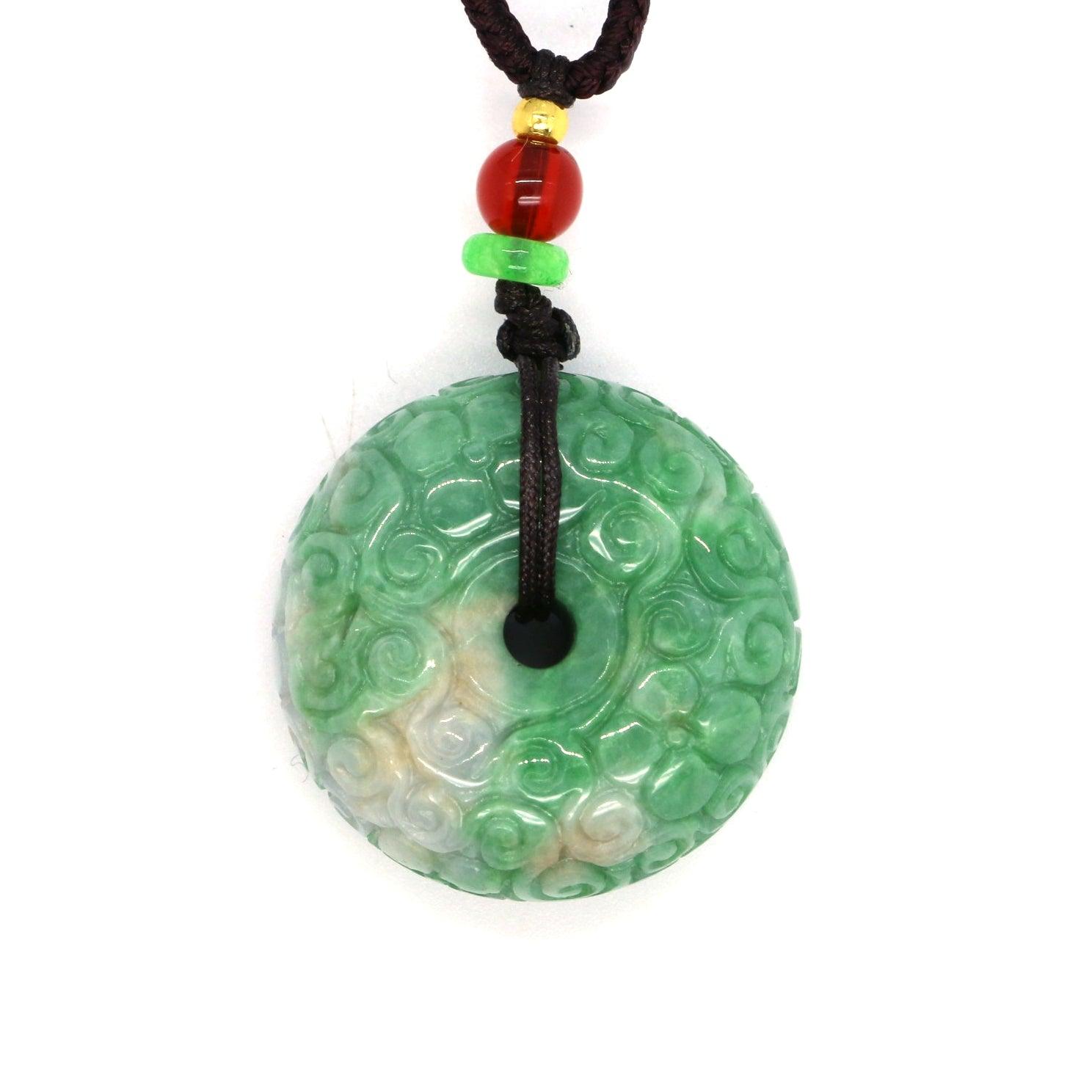 Type A Jadeite Jade Pendants Disc Series - Jade-collector.com
