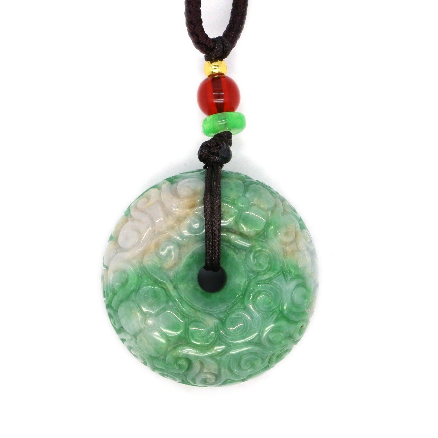 Type A Jadeite Jade Pendants Disc Series - Jade-collector.com