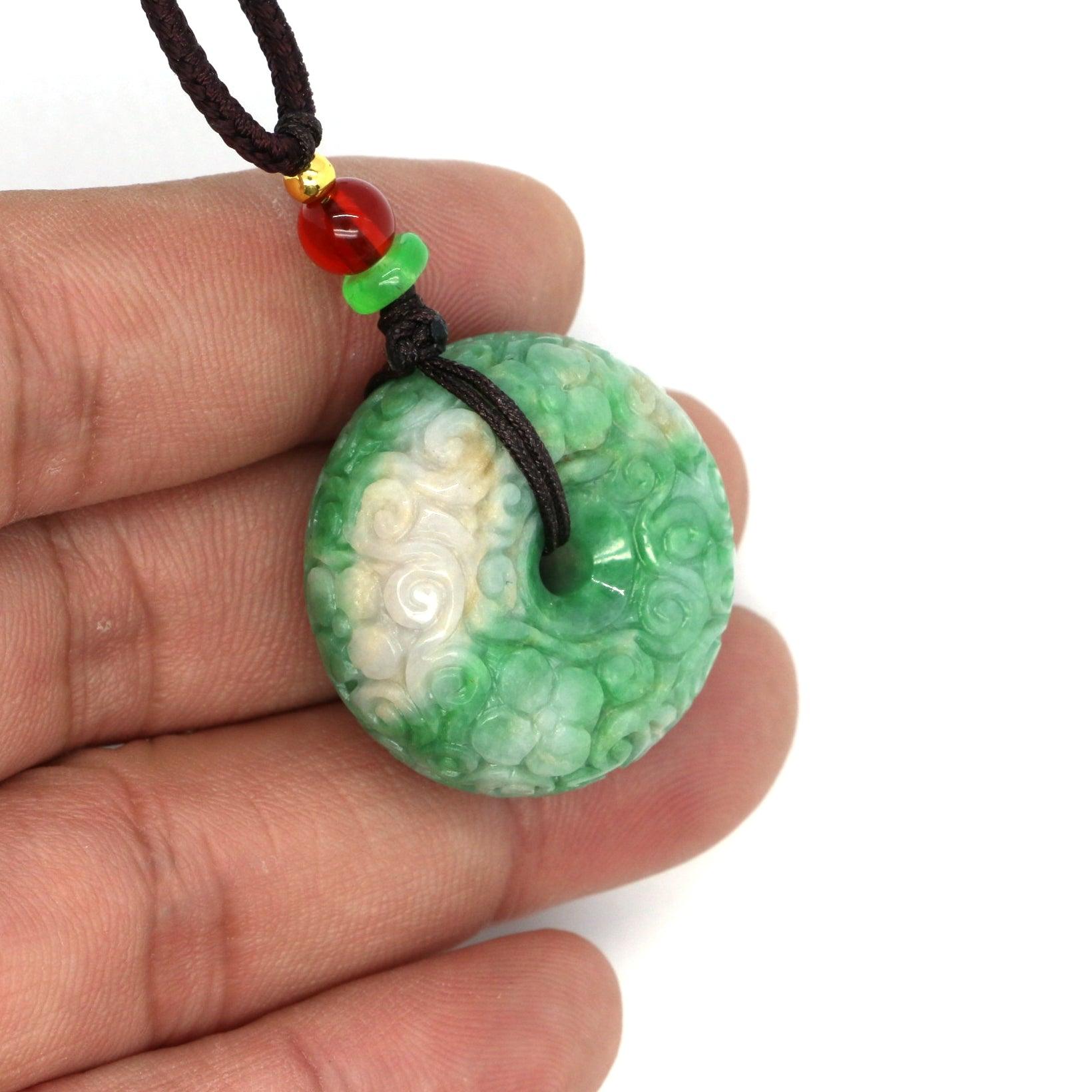 Type A Jadeite Jade Pendants Disc Series - Jade-collector.com