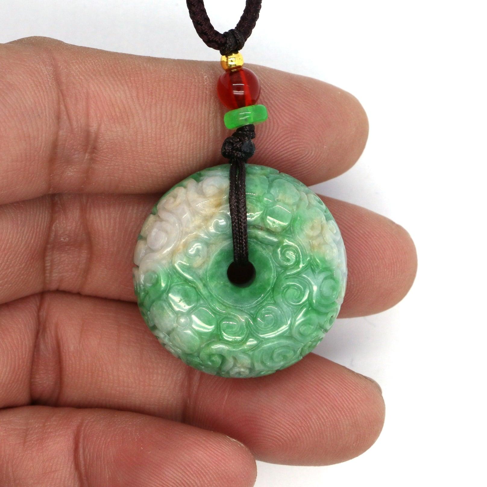 Type A Jadeite Jade Pendants Disc Series - Jade-collector.com