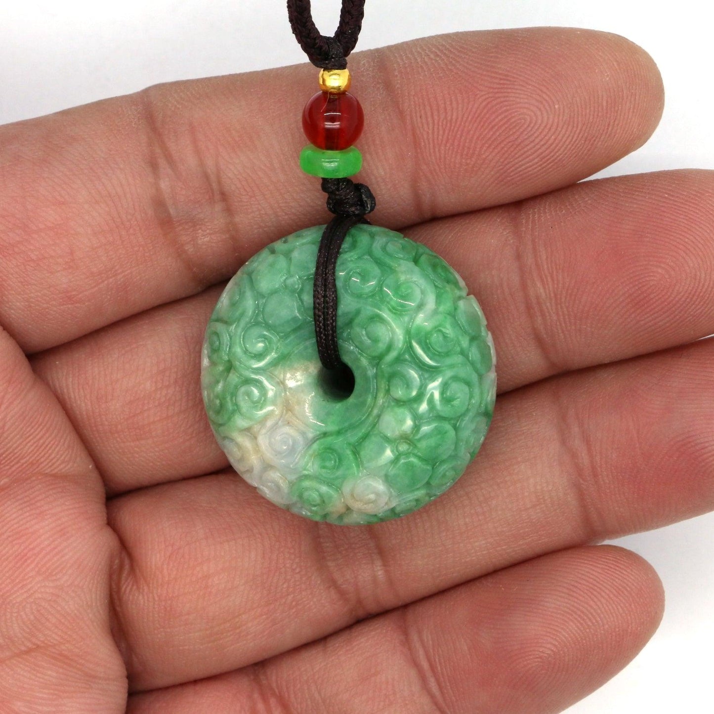 Type A Jadeite Jade Pendants Disc Series - Jade-collector.com