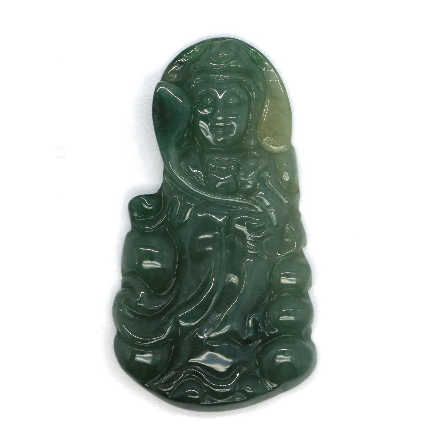 Type A Jadeite Jade Guanyin Pendants Series - Jade-collector.com