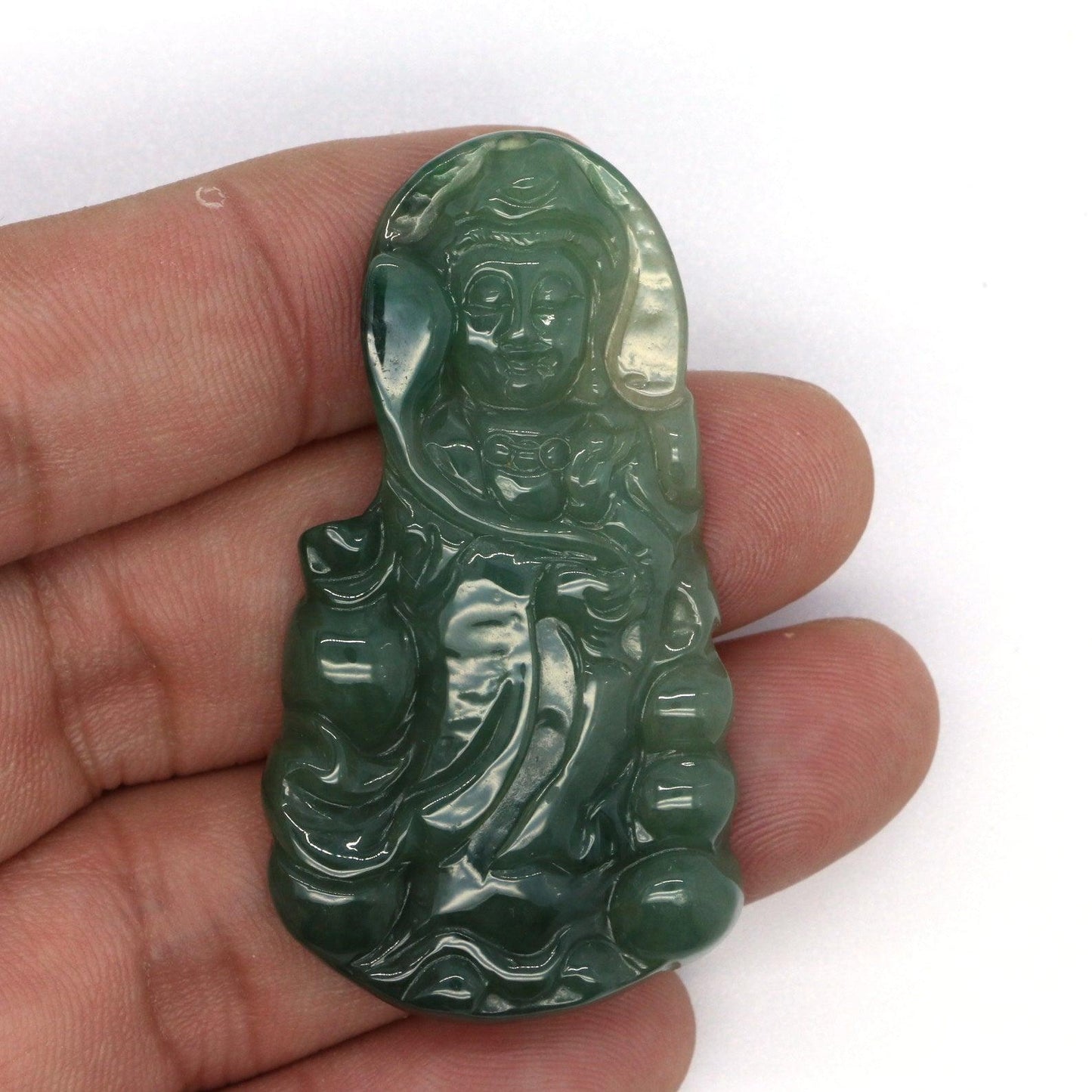 Type A Jadeite Jade Guanyin Pendants Series - Jade-collector.com