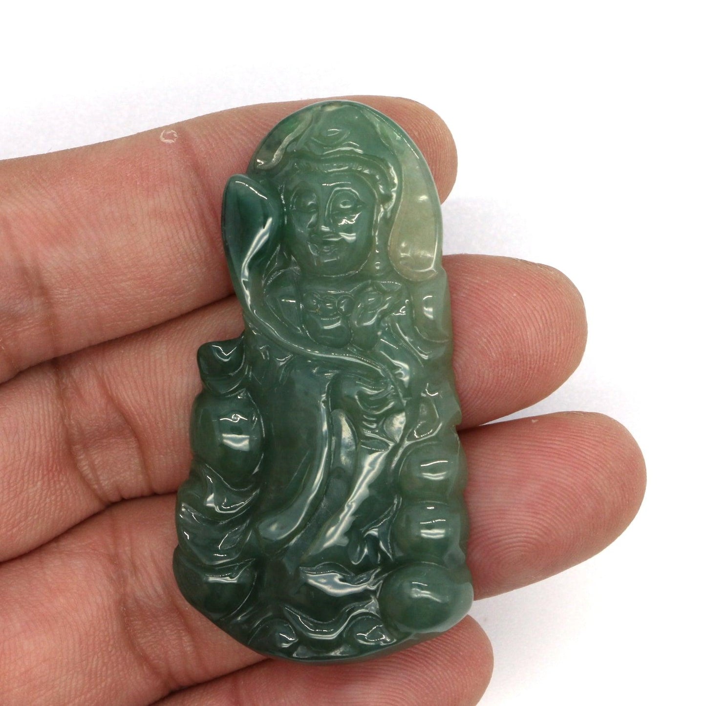 Type A Jadeite Jade Guanyin Pendants Series - Jade-collector.com