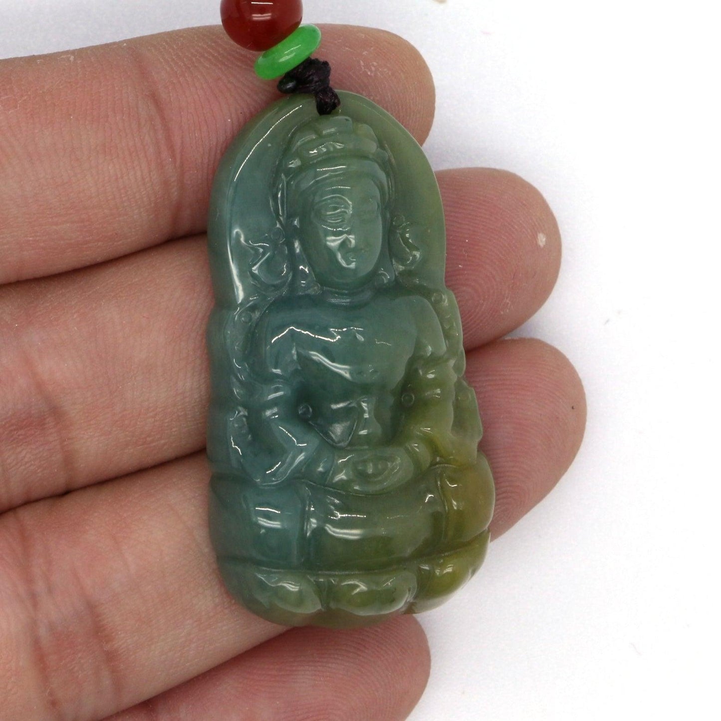 Type A Jadeite Jade Guanyin Pendants Series - Jade-collector.com