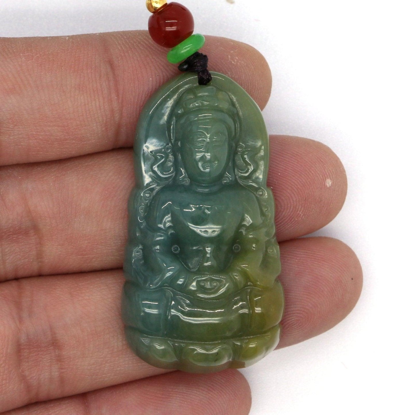 Type A Jadeite Jade Guanyin Pendants Series - Jade-collector.com