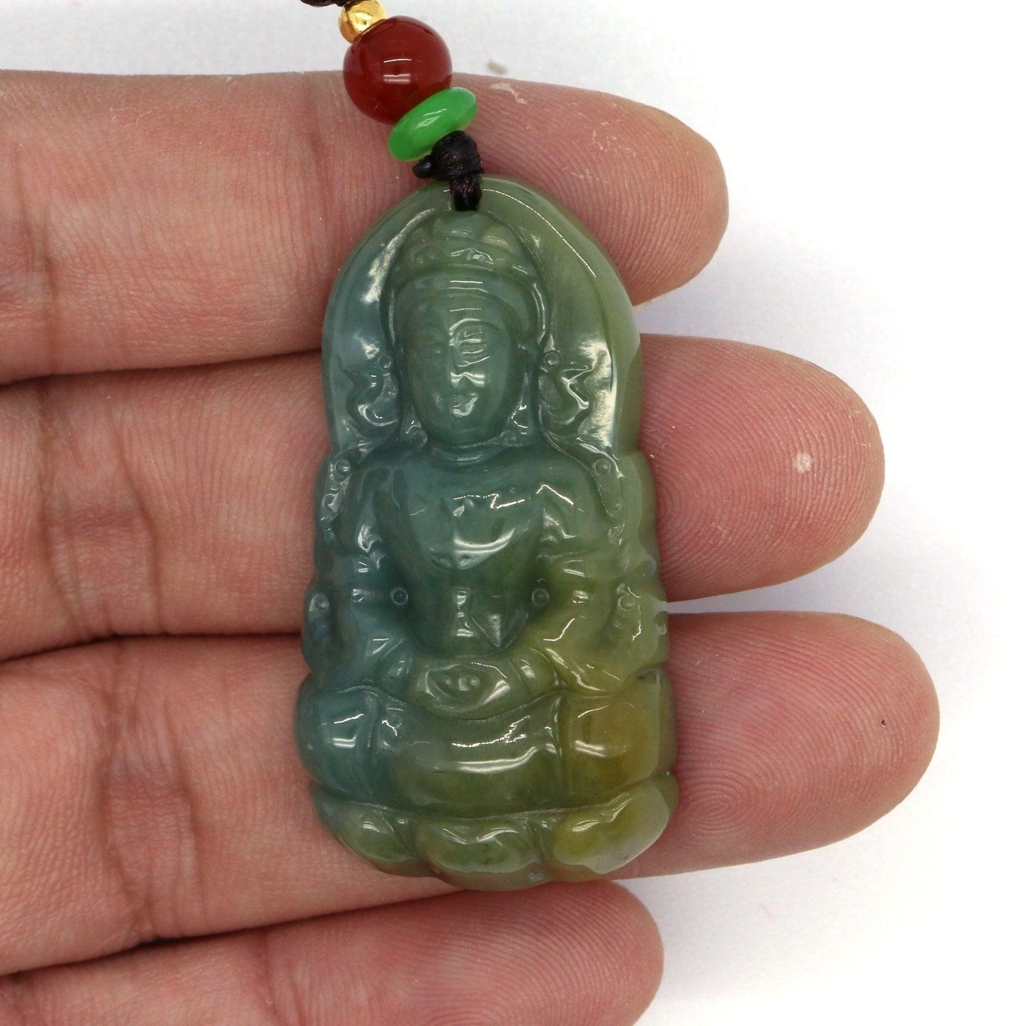 Type A Jadeite Jade Guanyin Pendants Series - Jade-collector.com