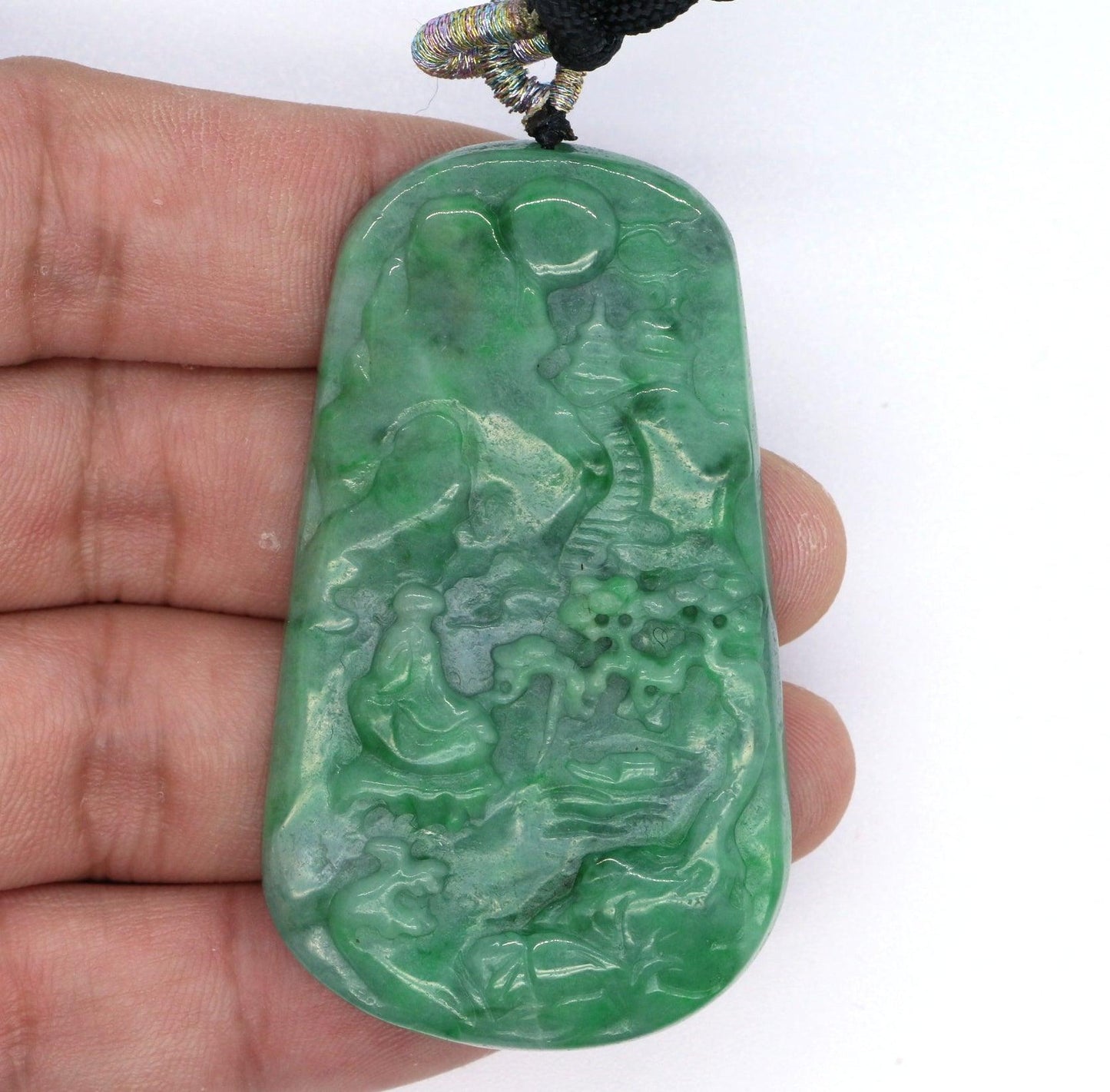 Type A Jadeite Jade Pendants Landscape Series - Jade-collector.com