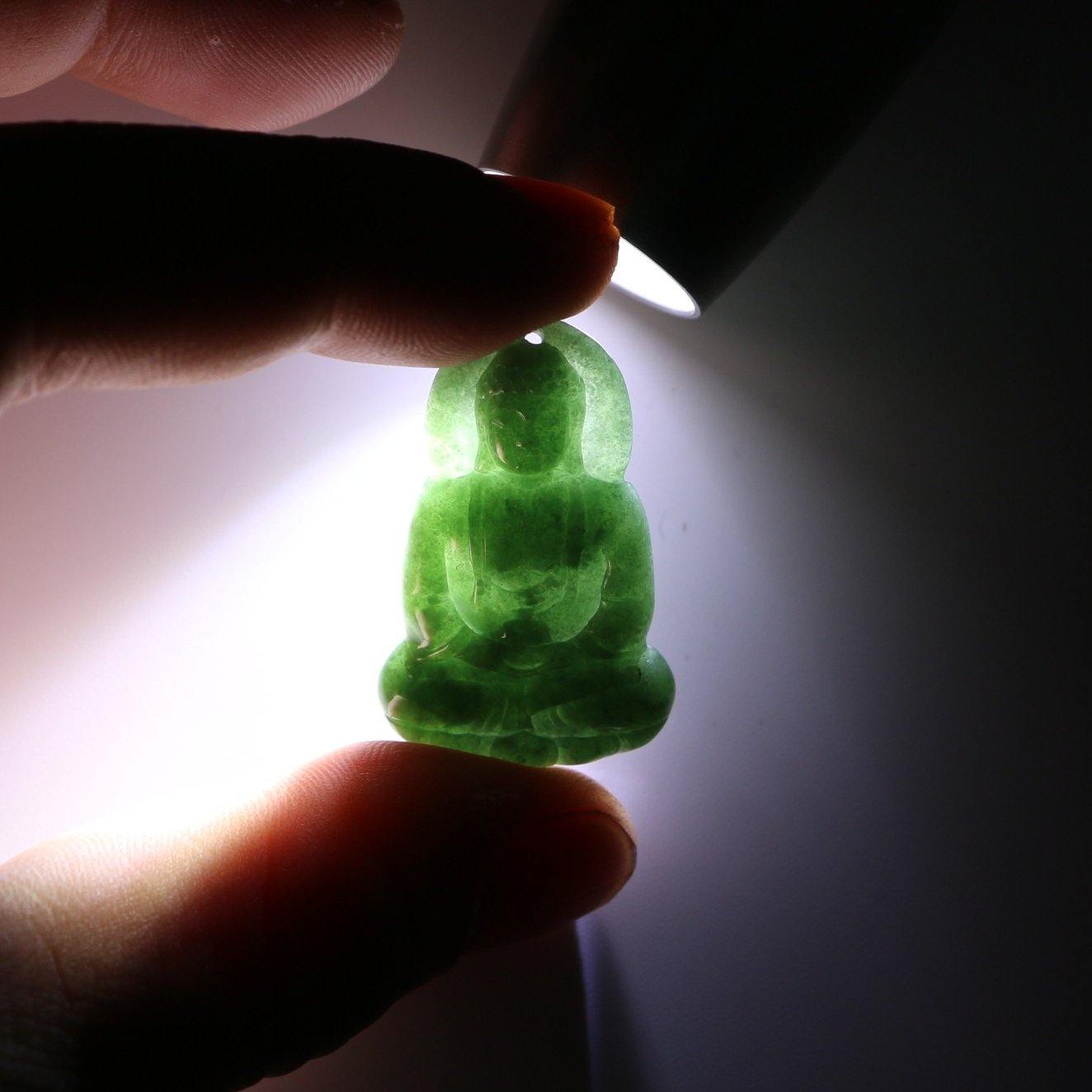A Grade Jadeite Jade Pendants Buddha Series 天然緬甸玉A貨翡翠佛祖吊墜系列 - Jade-collector.com