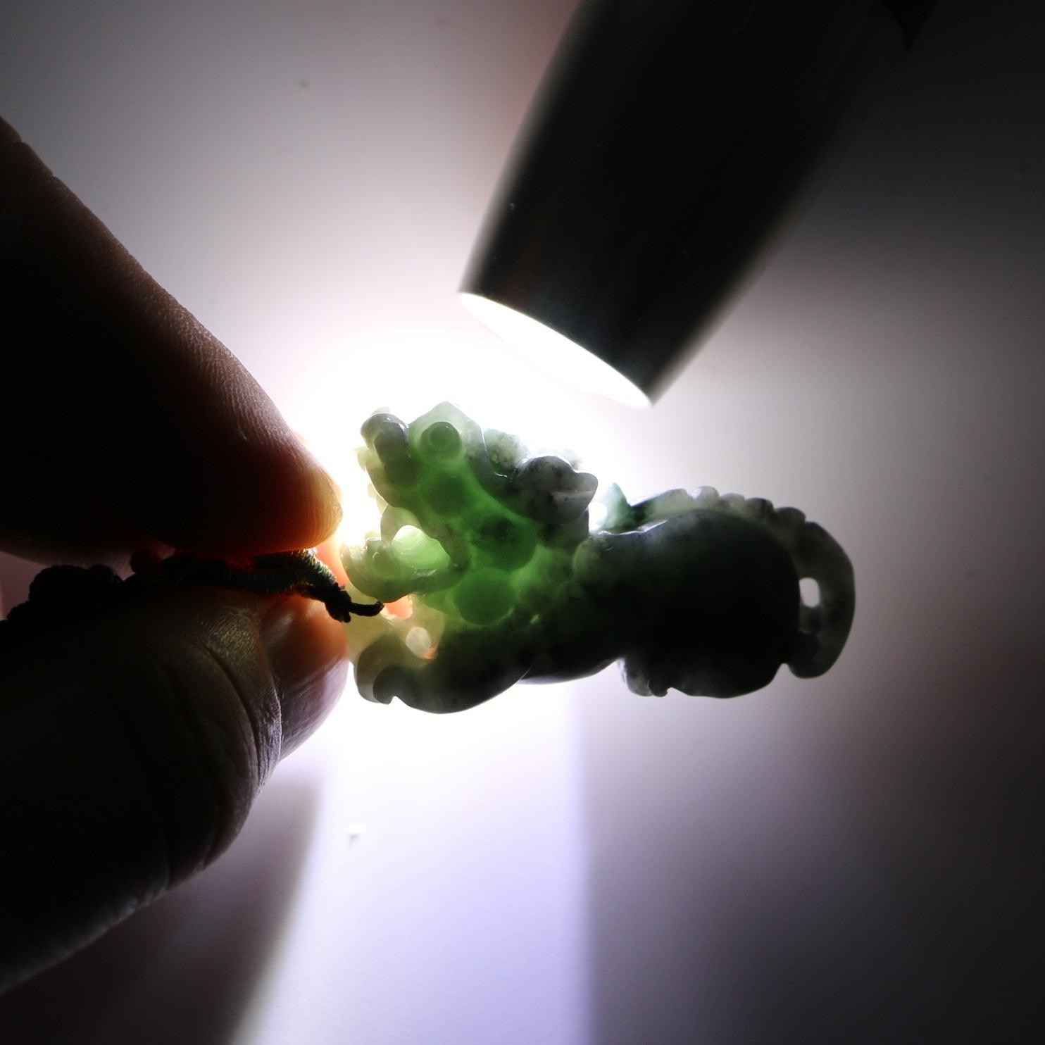 Type A Jadeite Jade Pendants Pixiu Series - Jade-collector.com