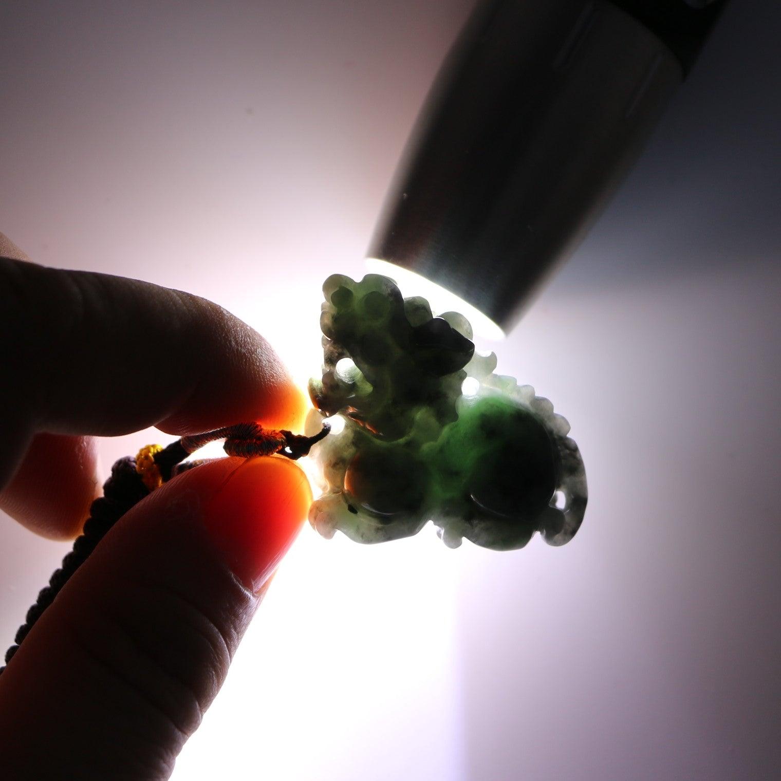 Type A Jadeite Jade Pendants Pixiu Series - Jade-collector.com