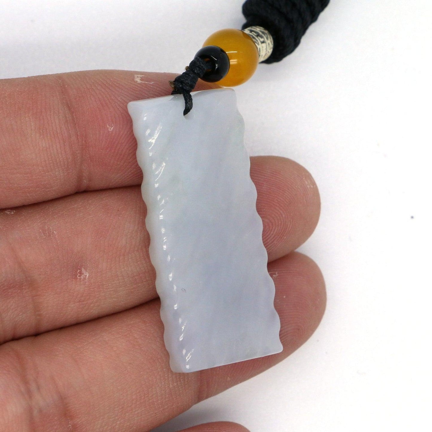 Type A Jadeite Jade Pendant Wave Series (Fullfill Germany) - Jade-collector.com