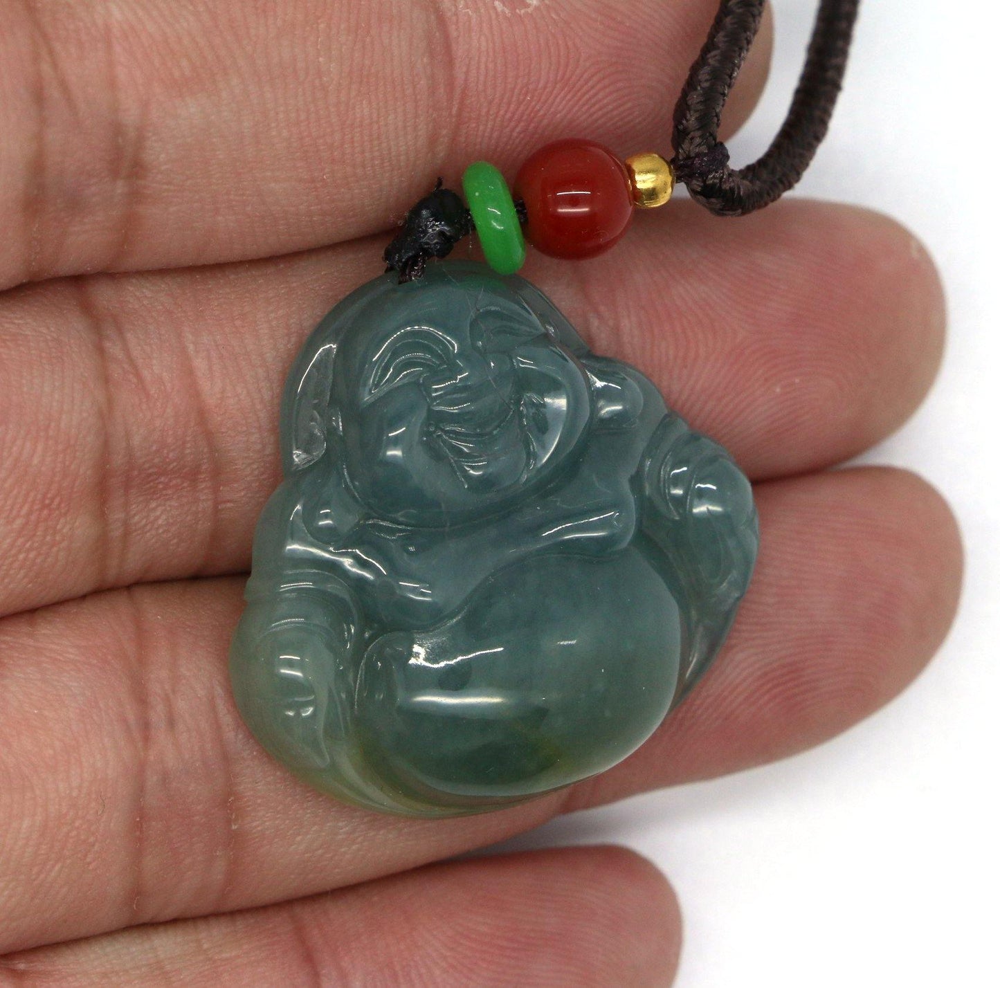A Grade Jadeite Jade Pendants Budai Series 天然緬甸玉A貨翡翠佛公吊墜系列 - Jade-collector.com