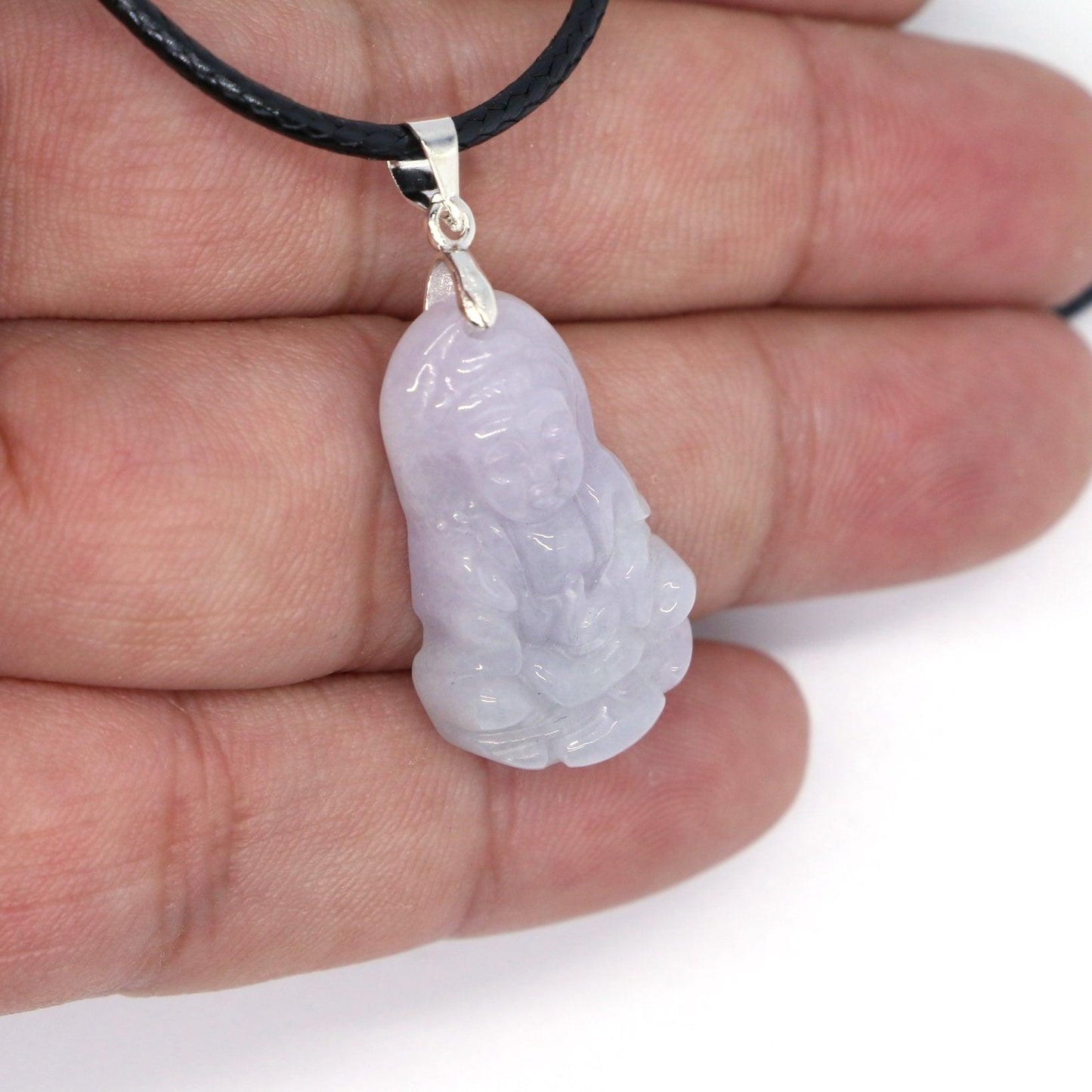 Type A Jadeite Jade Guanyin Pendants Series - Jade-collector.com
