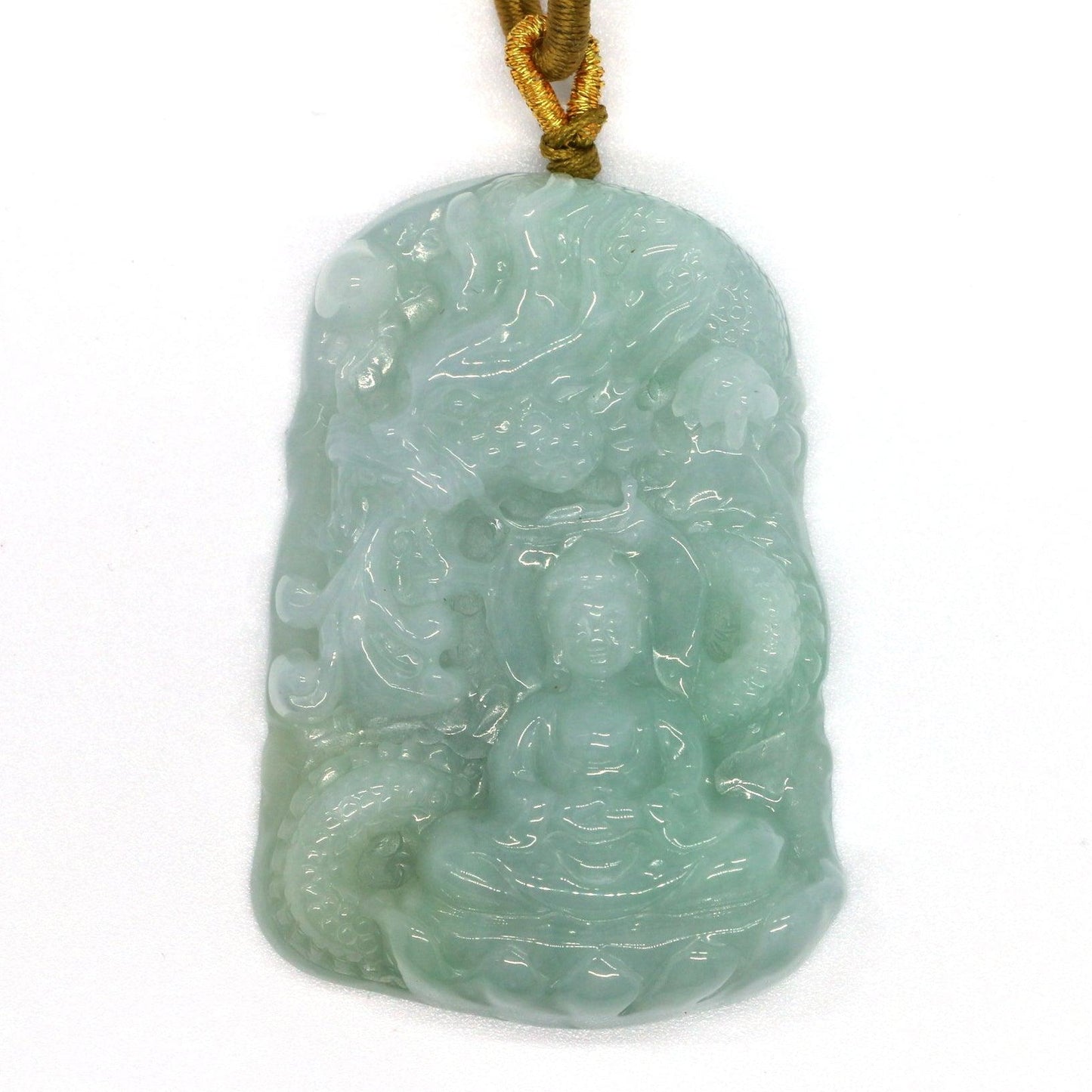 Type A Jadeite Jade Guanyin Pendants Series - Jade-collector.com