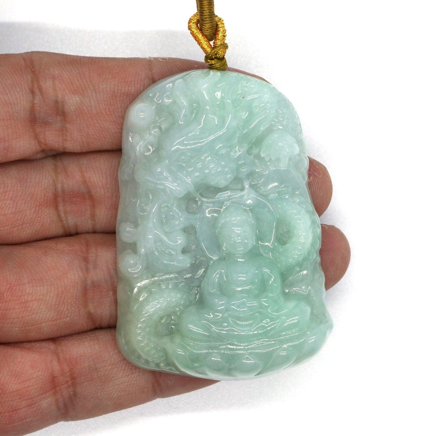 Type A Jadeite Jade Guanyin Pendants Series - Jade-collector.com