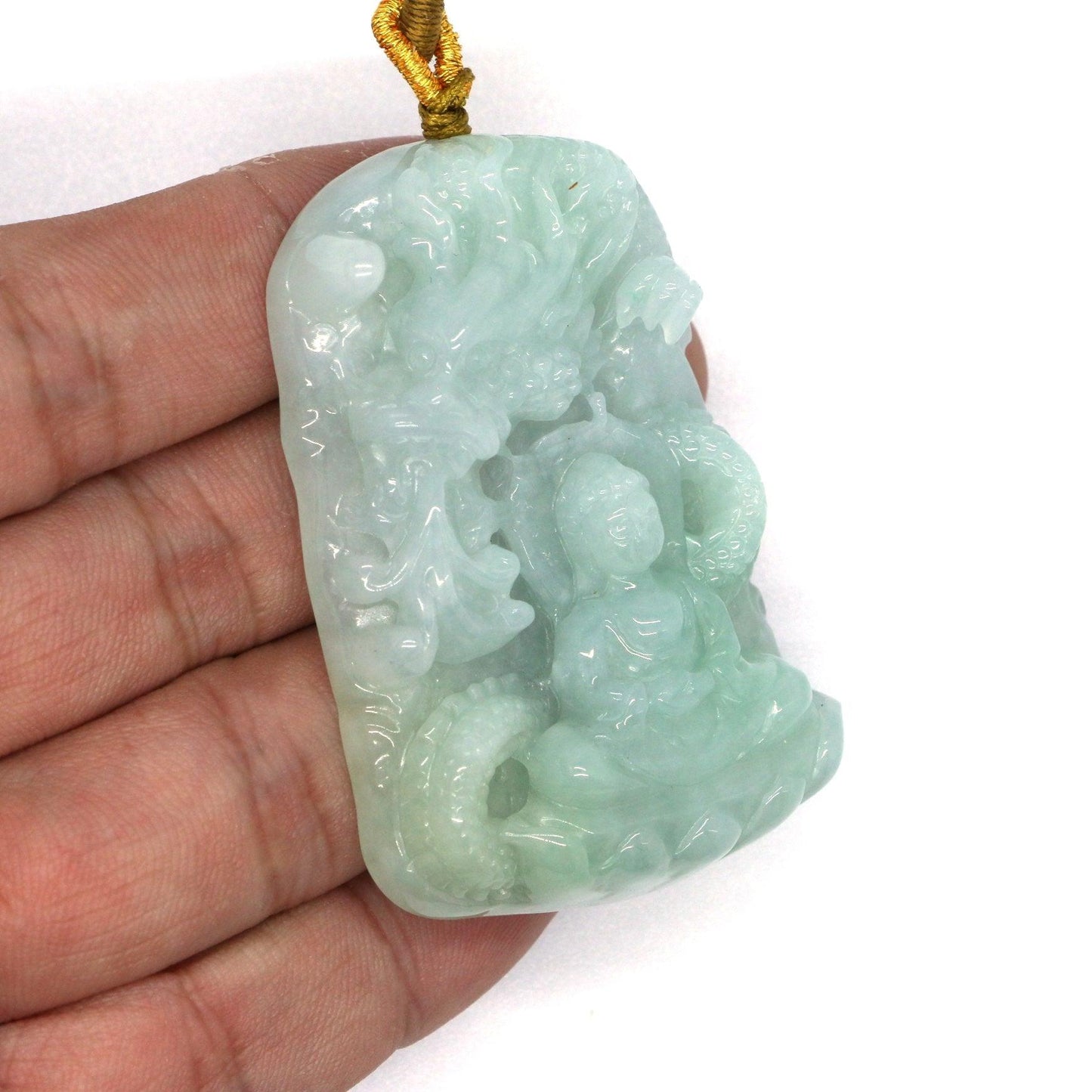 Type A Jadeite Jade Guanyin Pendants Series - Jade-collector.com