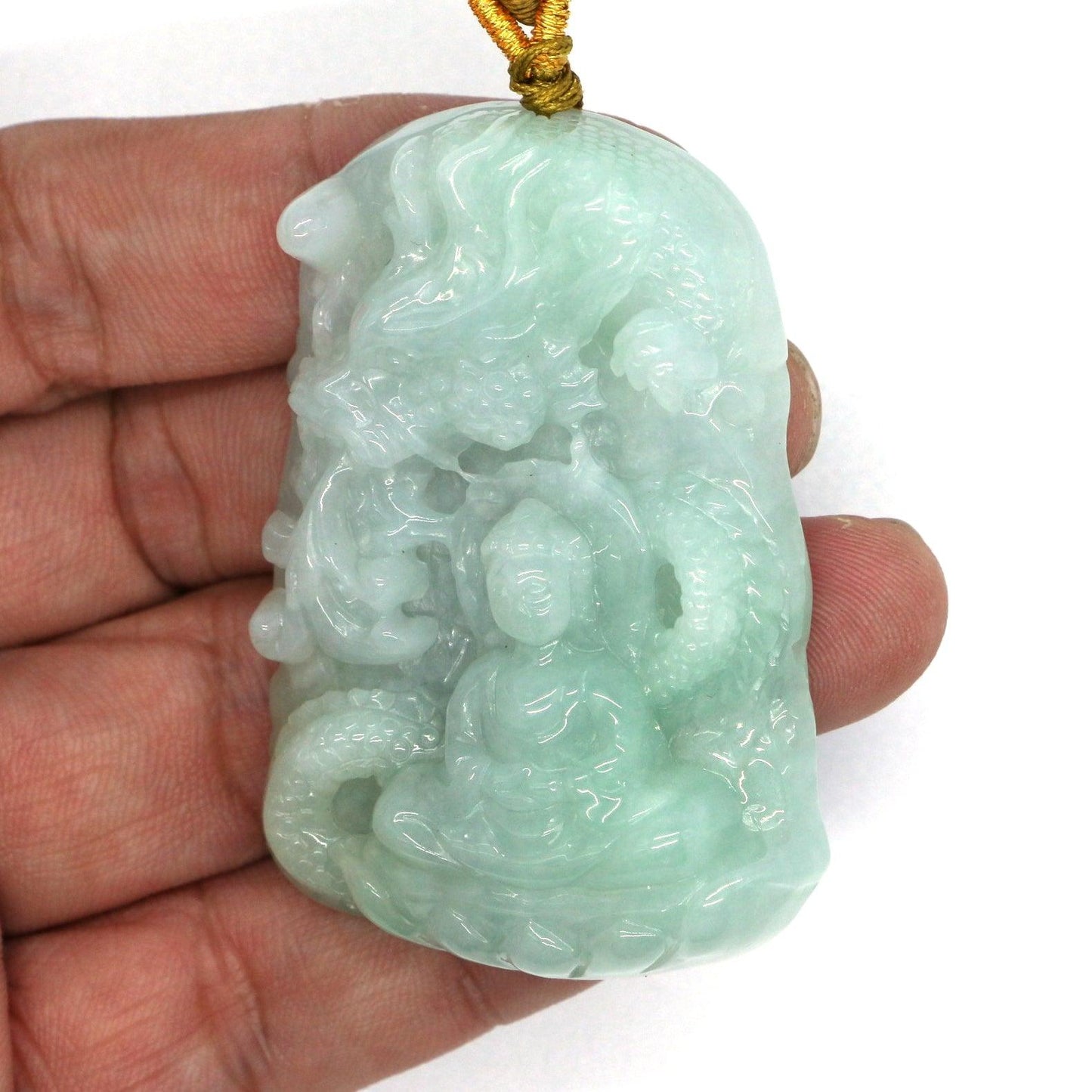 Type A Jadeite Jade Guanyin Pendants Series - Jade-collector.com