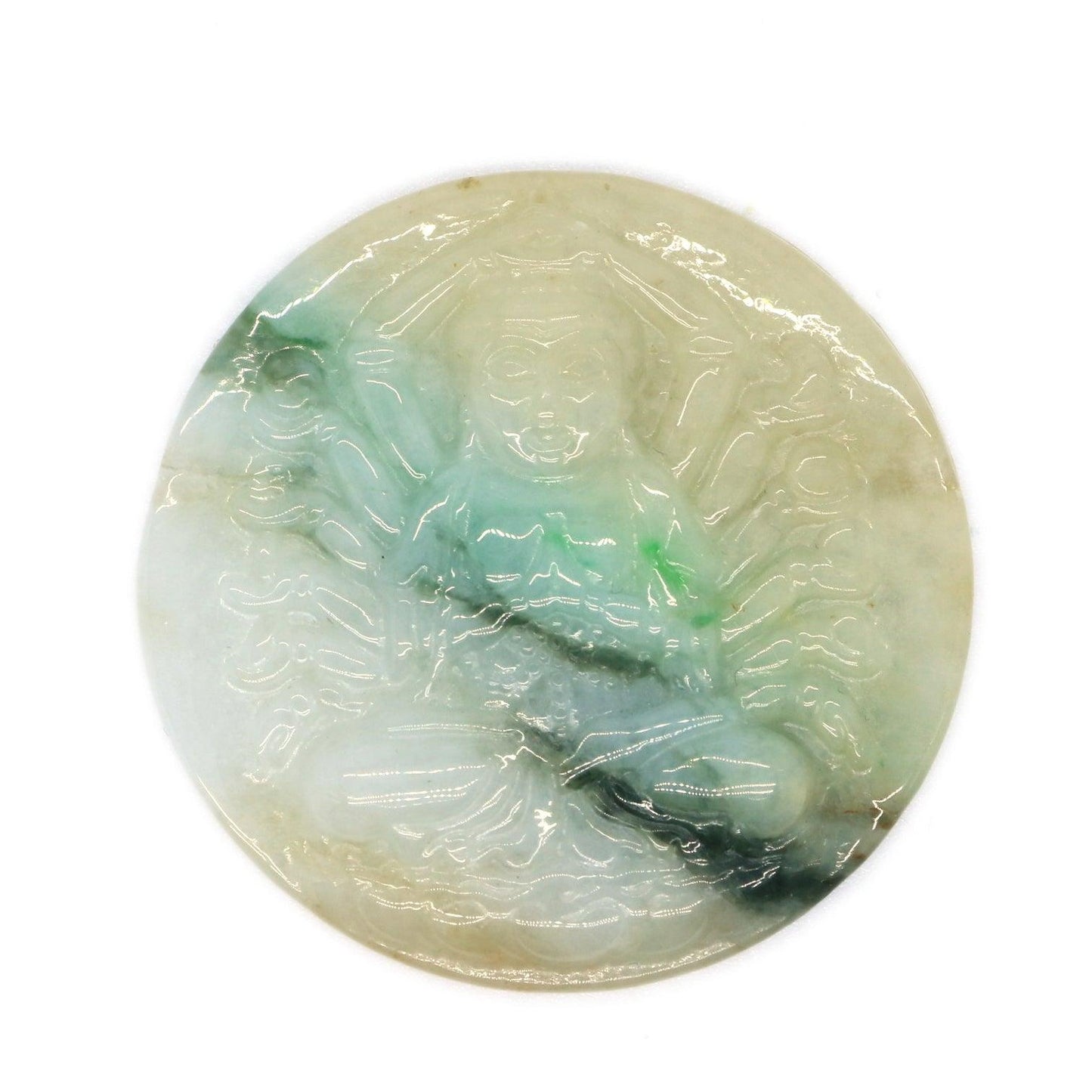 Type A Jadeite Jade Pendants Thousand Hand Avalokitesvara Guanyin Series - Jade-collector.com