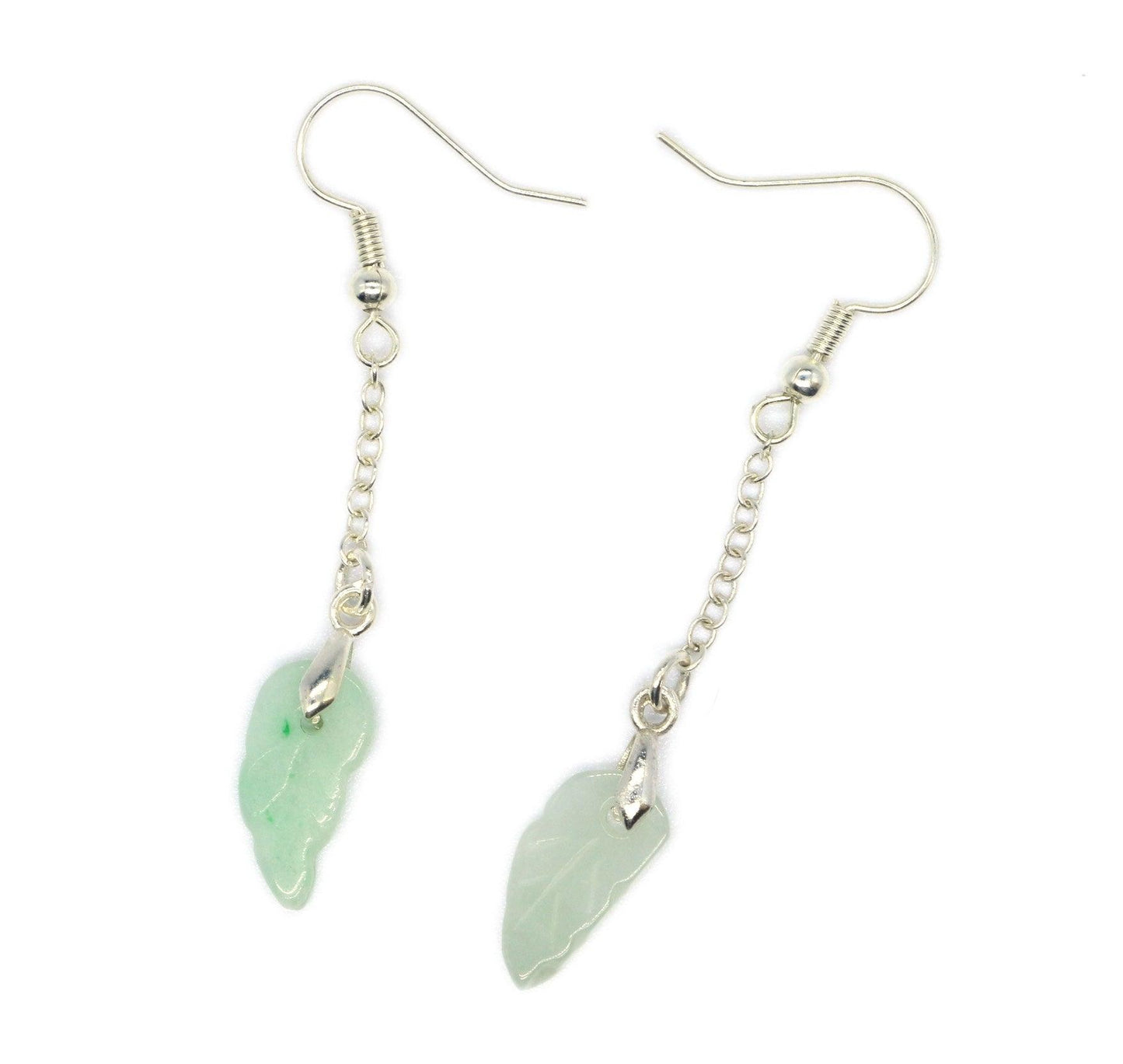 Type A Jadeite Jade Earrings - Jade-collector.com