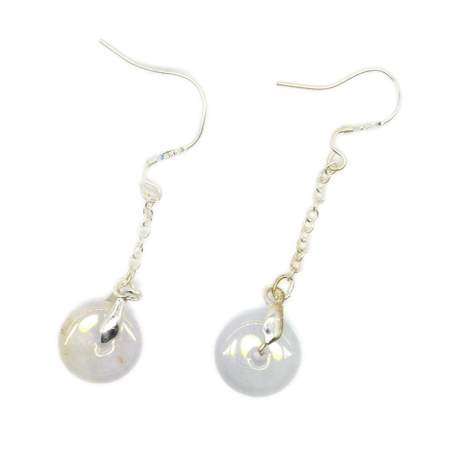 Type A Jadeite Jade Earrings - Jade-collector.com