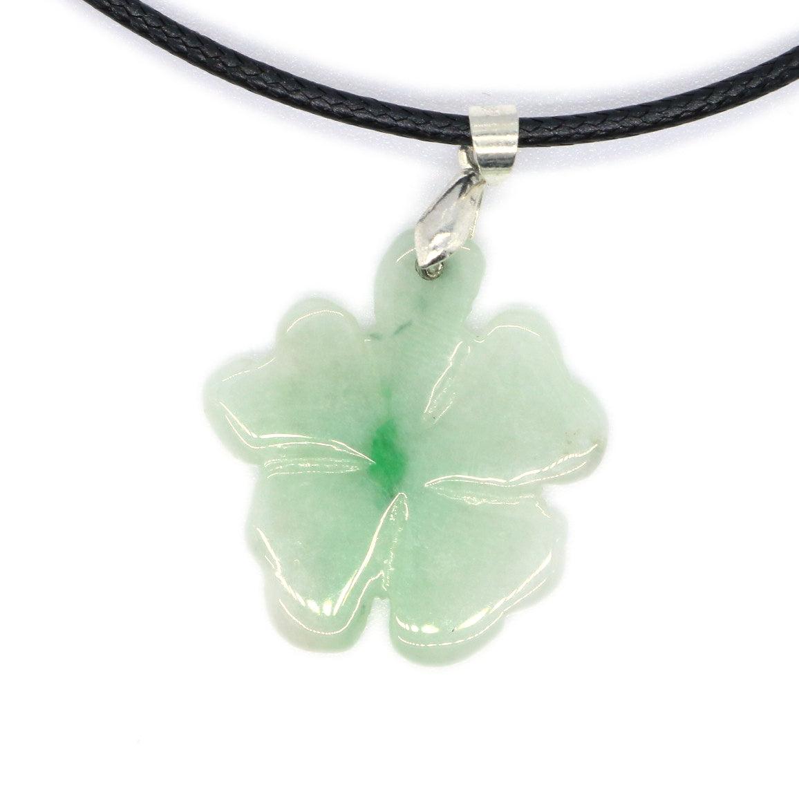 Type A Jadeite Jade Pendants Four-leaf clover Series pe10064 - Jade-collector.com