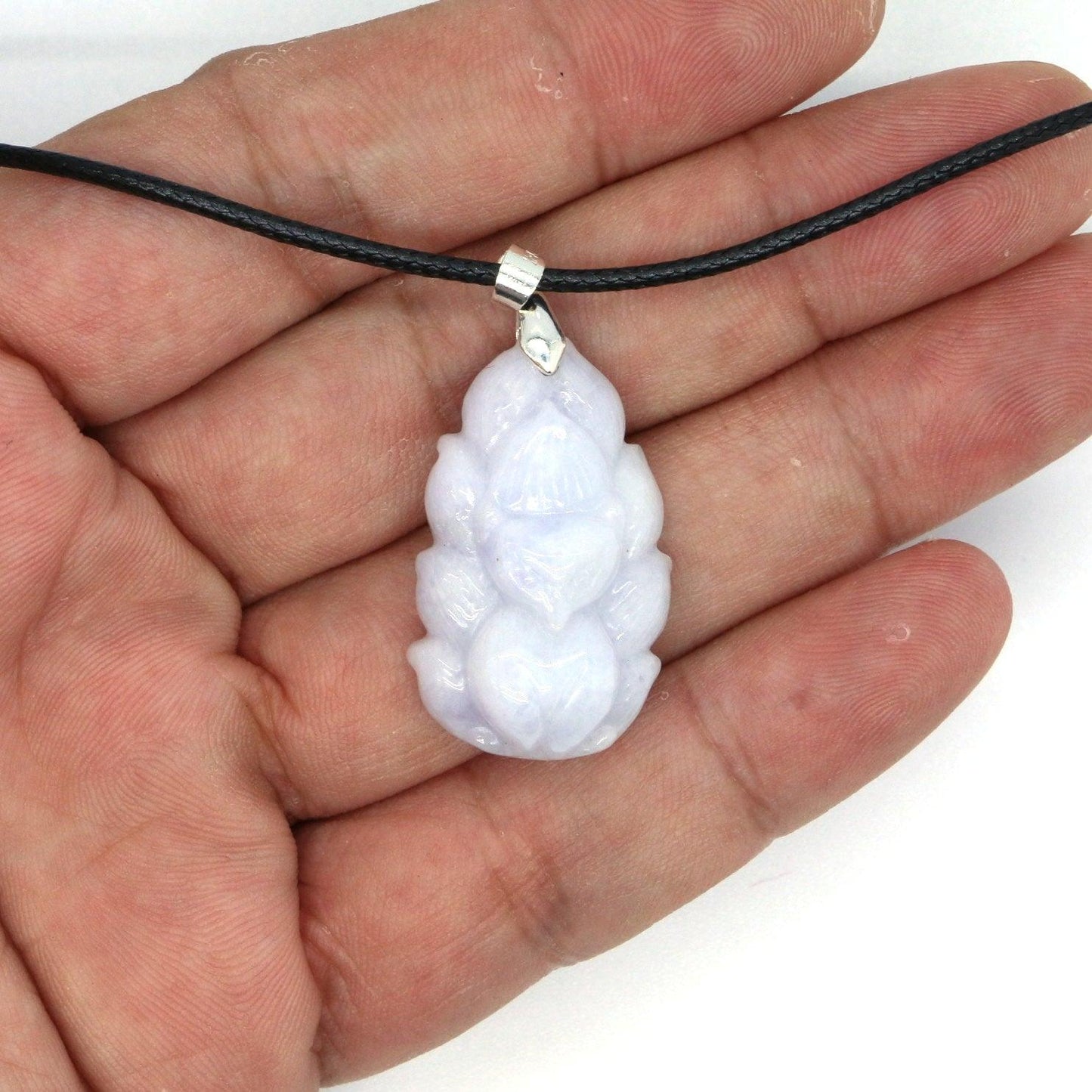 Type A Jadeite Jade Pendants Nine Tale Fox Series - Jade-collector.com