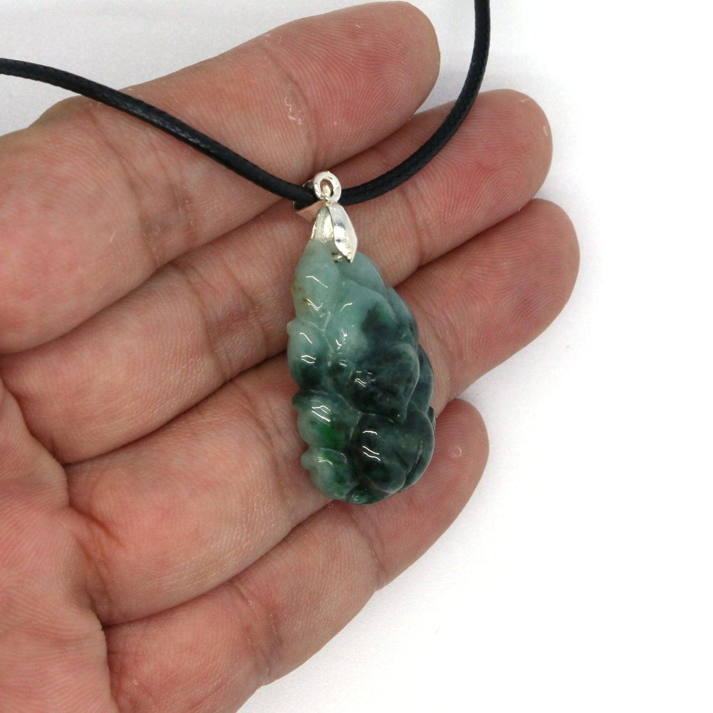 Type A Jadeite Jade Pendants Nine Tale Fox Series - Jade-collector.com