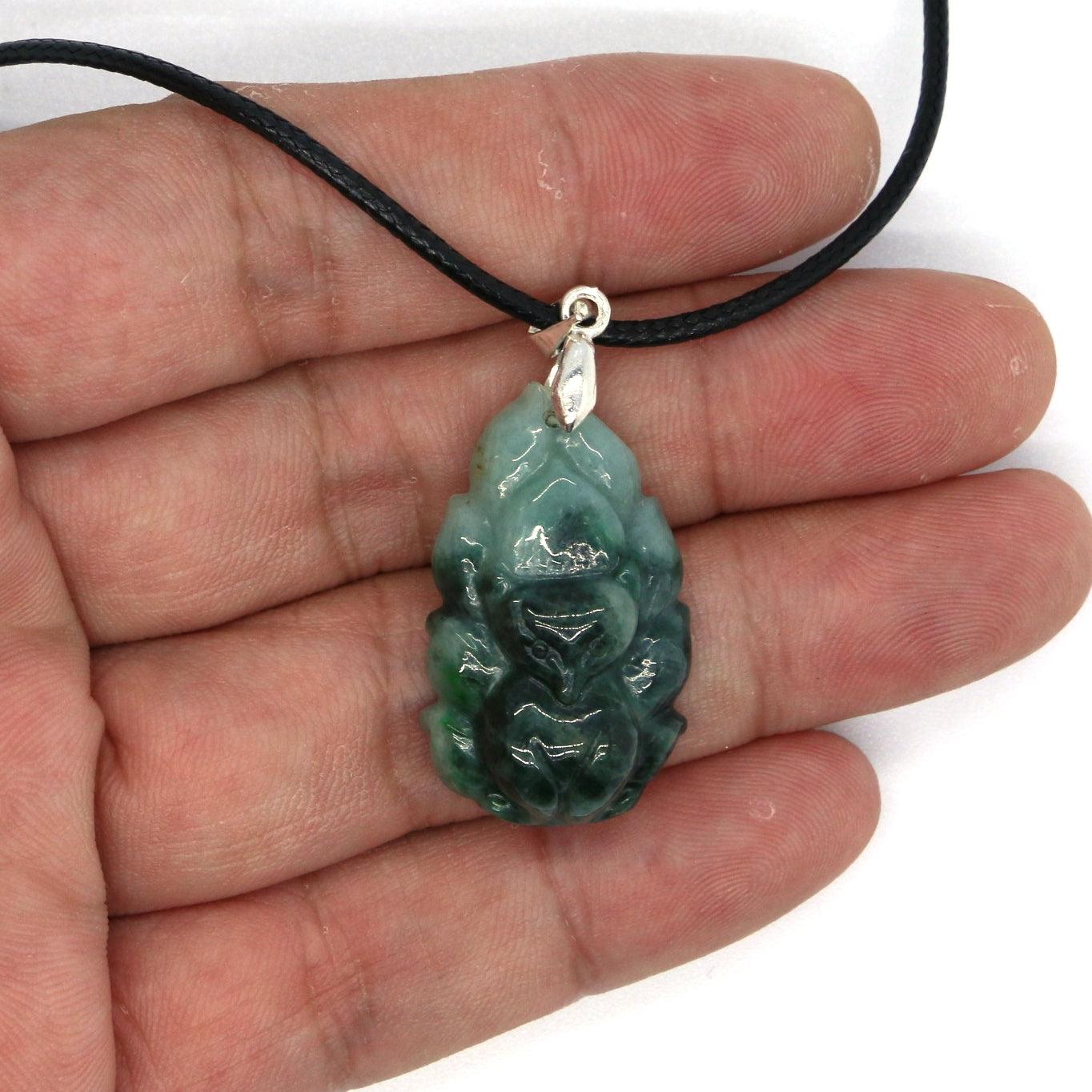 Type A Jadeite Jade Pendants Nine Tale Fox Series - Jade-collector.com